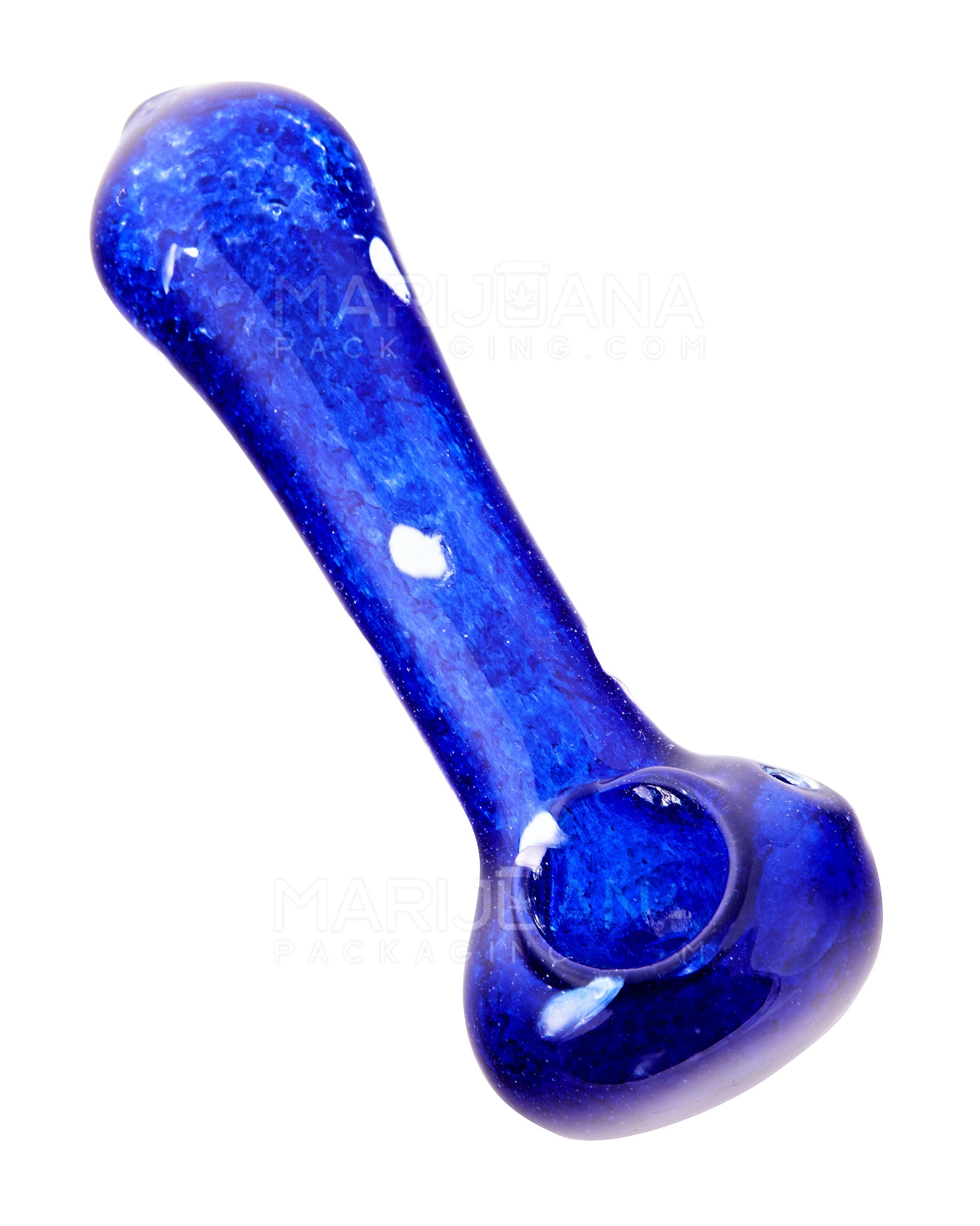Frit Spoon Hand Pipe | 4in Long - Glass - Assorted