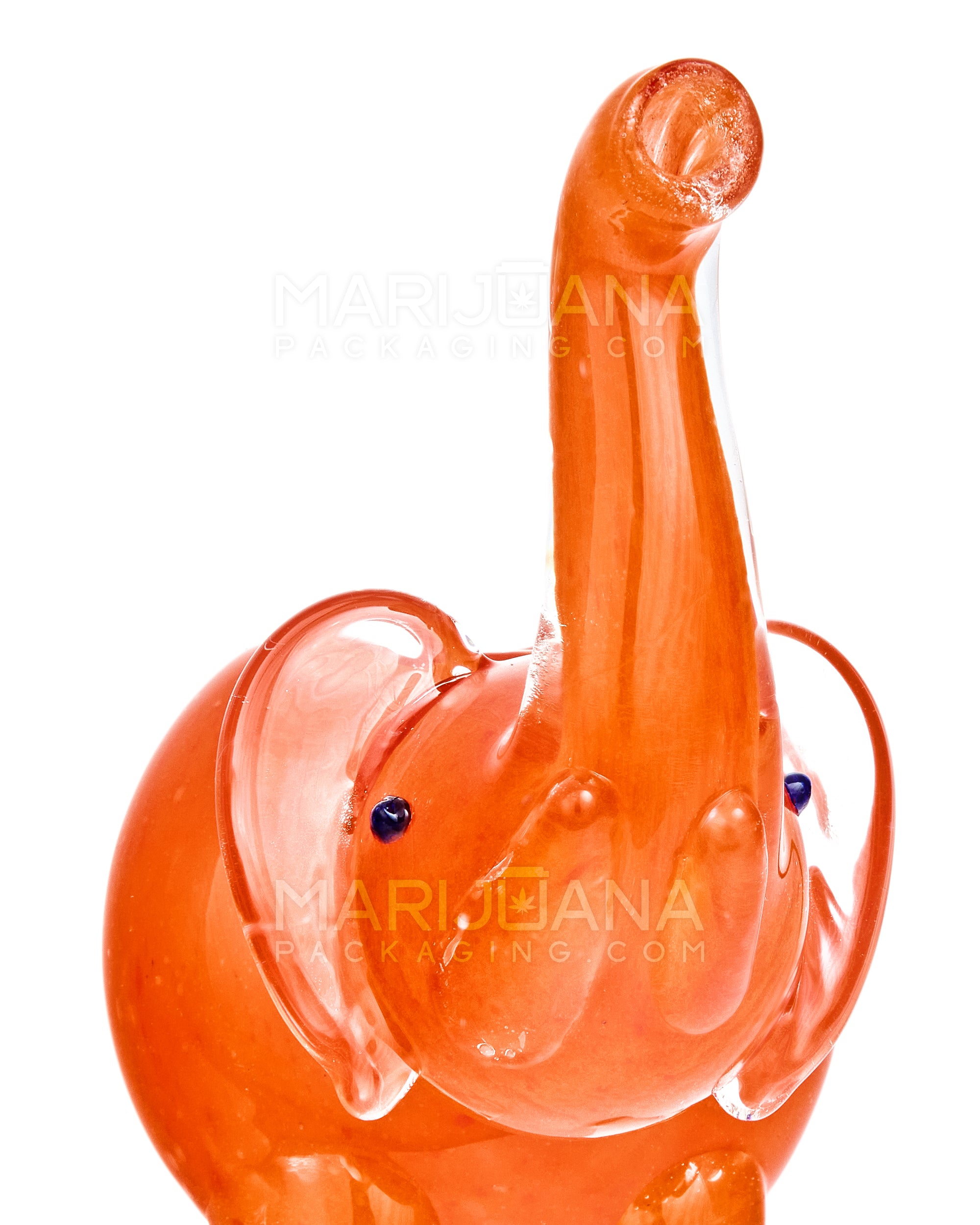 Swirl or Frit Elephant Hand Pipe | 3.5in Long - Glass - Assorted - 5