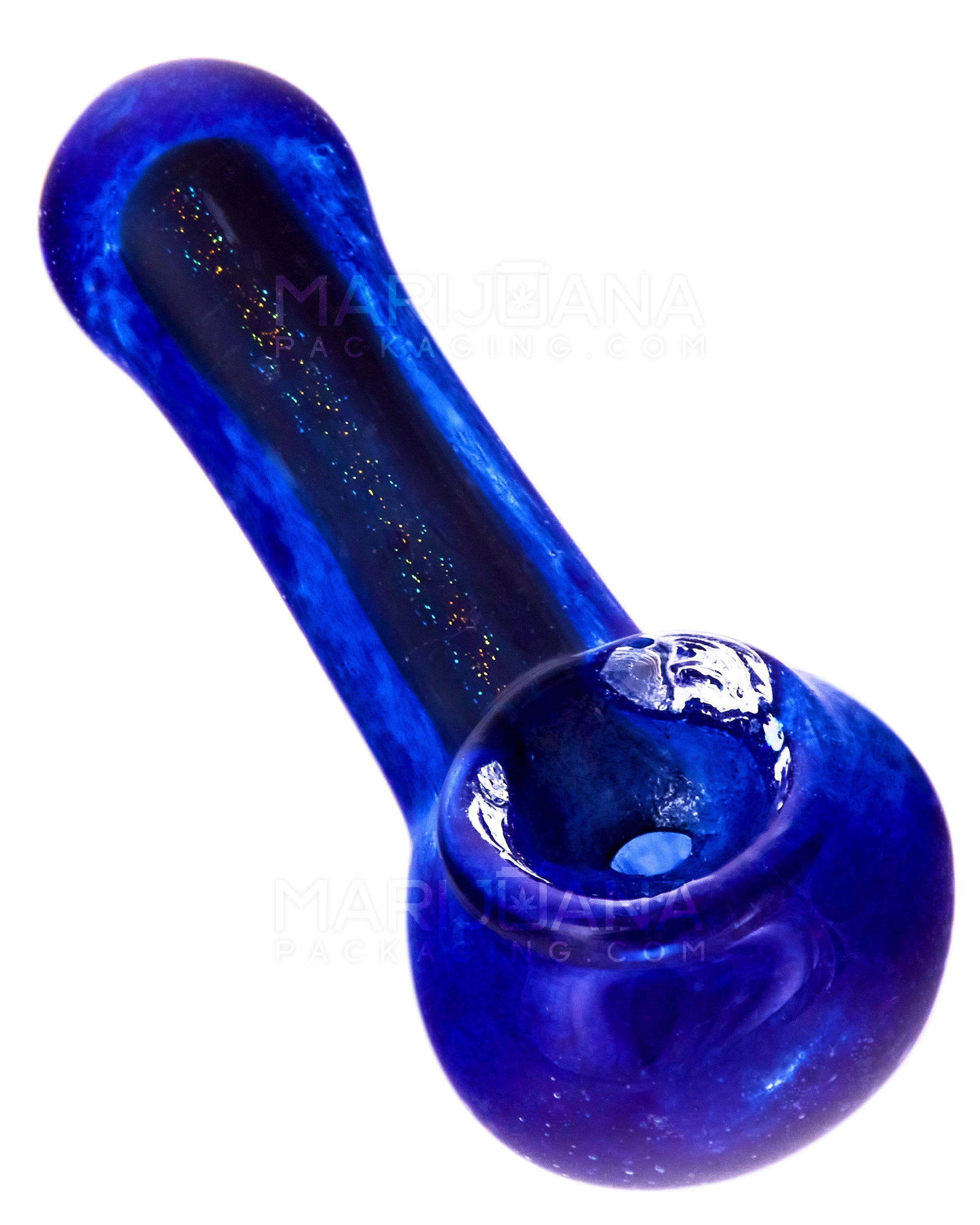 Dichro & Gold Fumed Spoon Hand Pipe | 2.5in Long - Glass - Assorted - 1