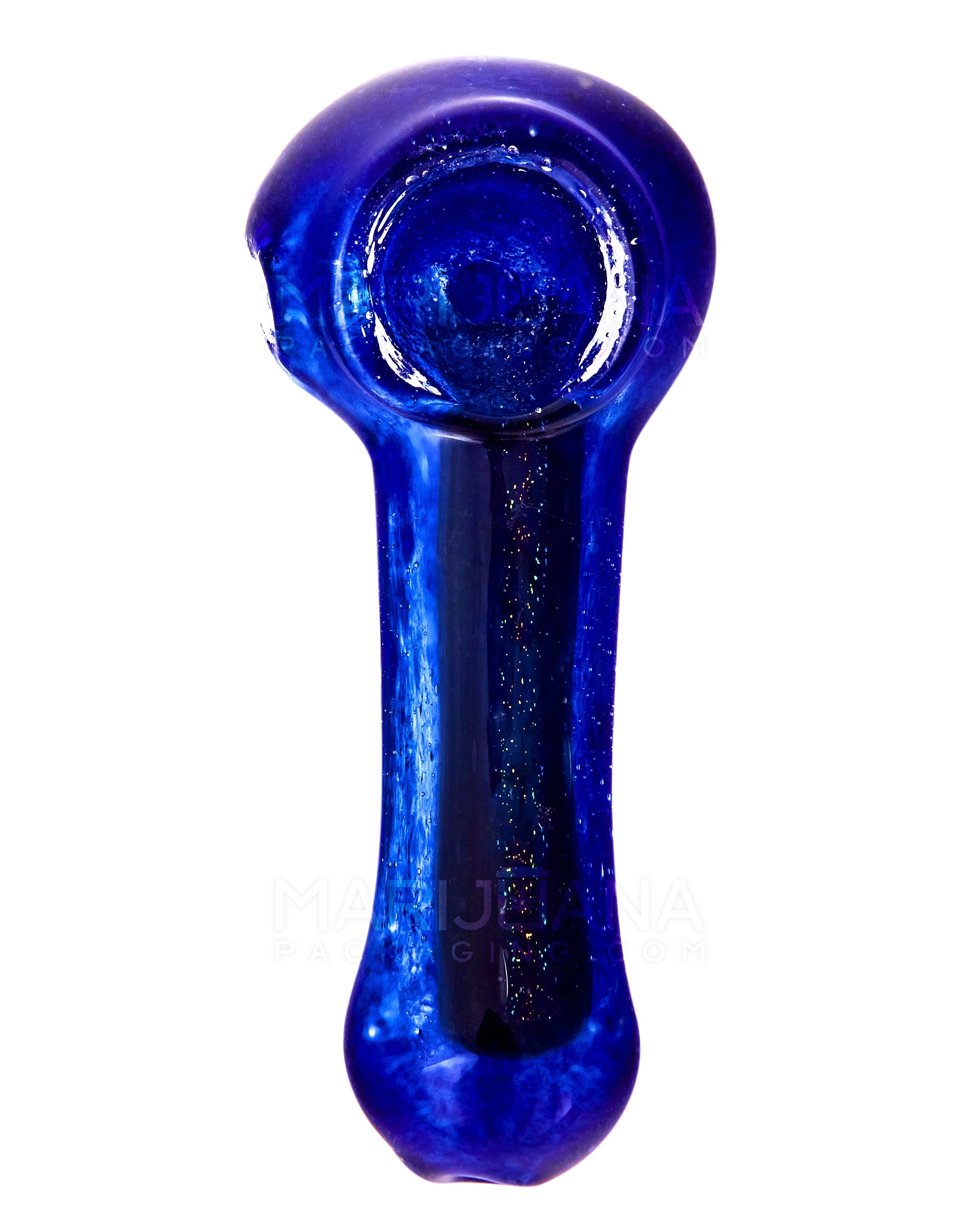 Dichro & Gold Fumed Spoon Hand Pipe | 2.5in Long - Glass - Assorted - 2