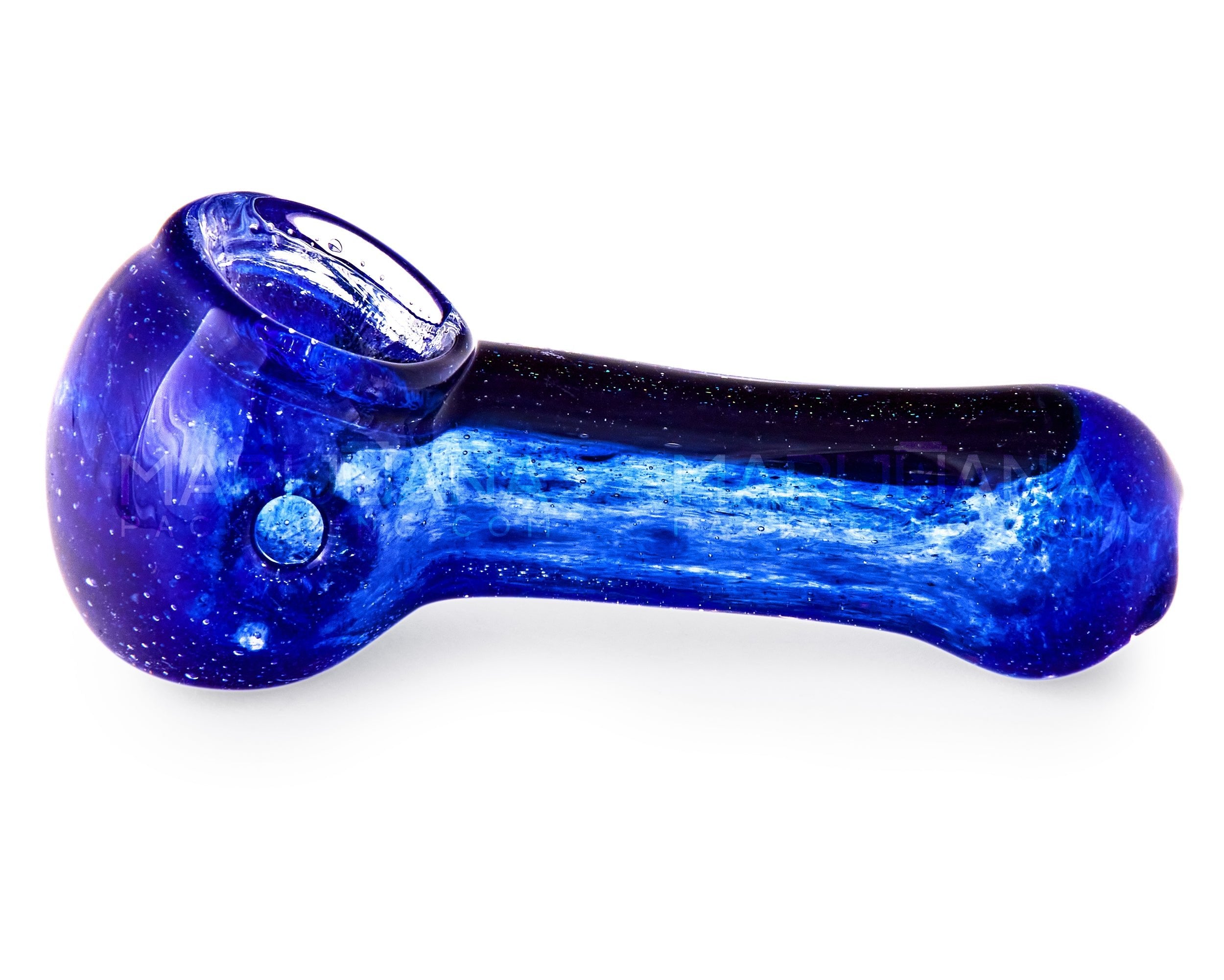 Dichro & Gold Fumed Spoon Hand Pipe | 2.5in Long - Glass - Assorted - 4