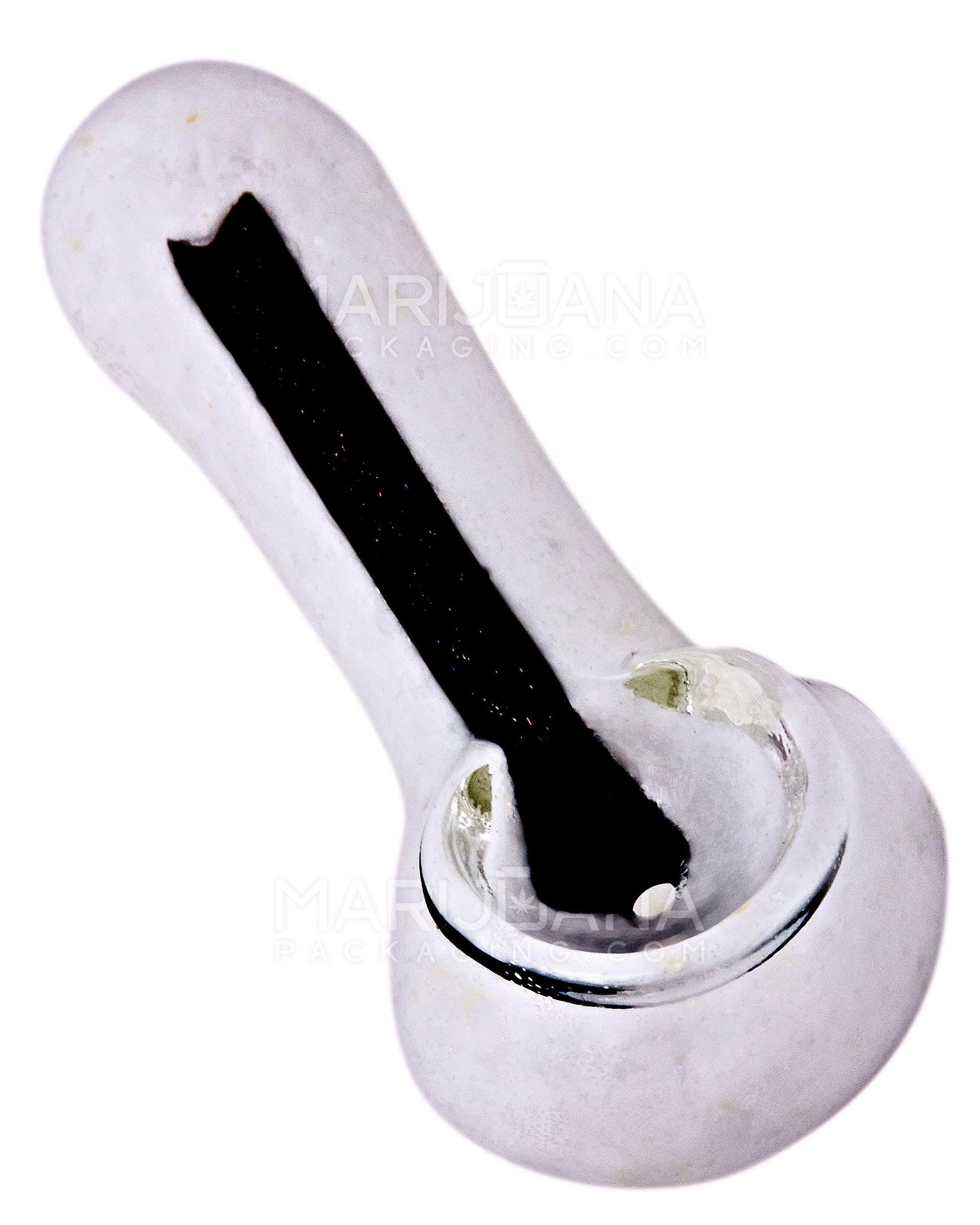 Dichro & Gold Fumed Spoon Hand Pipe | 2.5in Long - Glass - Assorted - 8