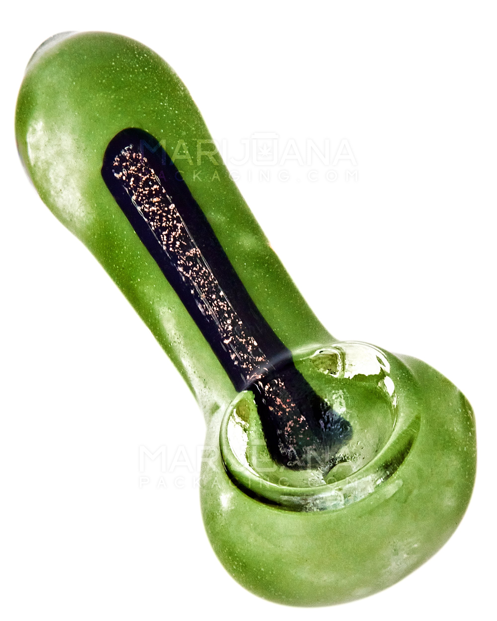 Dichro & Gold Fumed Spoon Hand Pipe | 2.5in Long - Glass - Assorted - 5