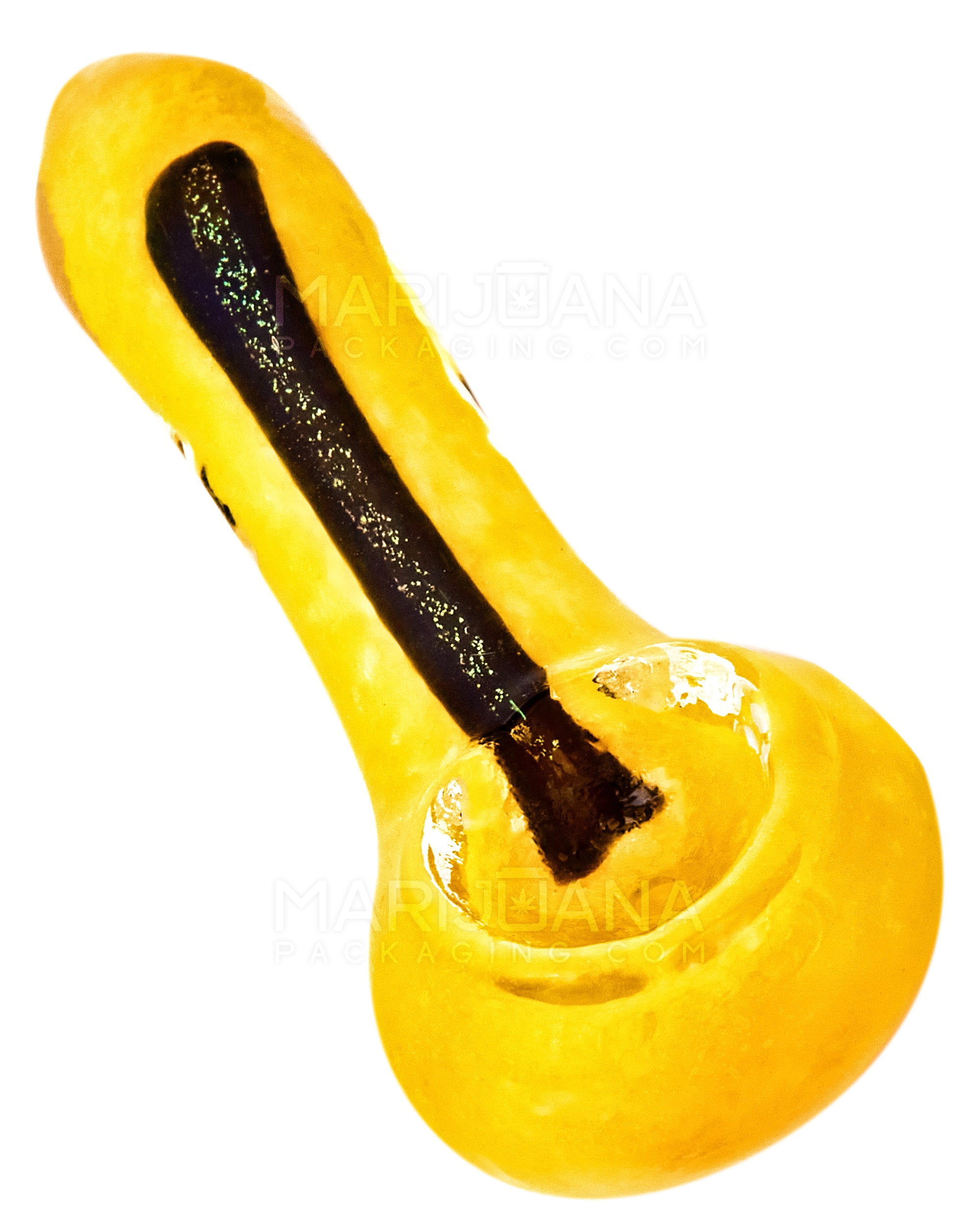 Dichro & Gold Fumed Spoon Hand Pipe | 2.5in Long - Glass - Assorted - 6