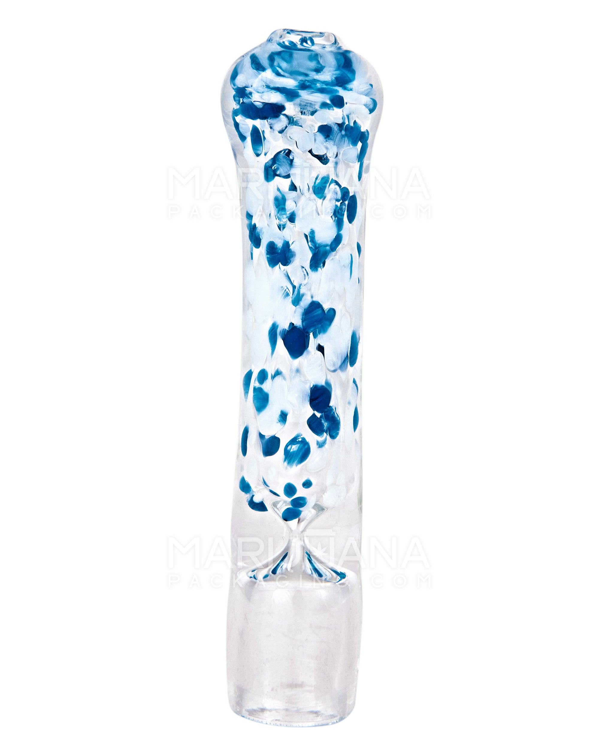 Speckled & Frit Chillum Hand Pipe | 3in Long - Glass - Assorted - 6