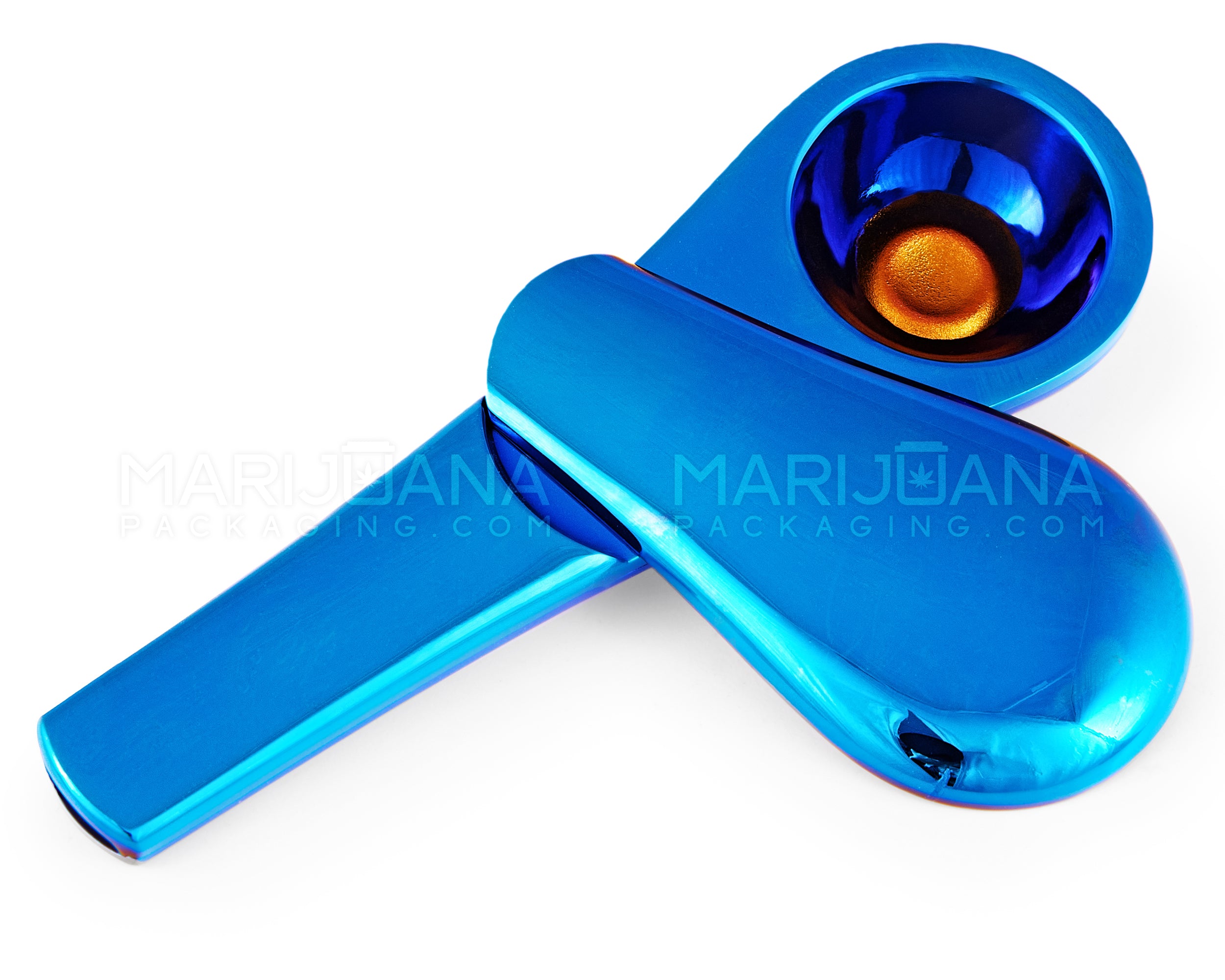 Swivel Lid Magnetic Spoon Hand Pipe w/ Carrying Case | 3.5in Long - Aluminum - Assorted - 11