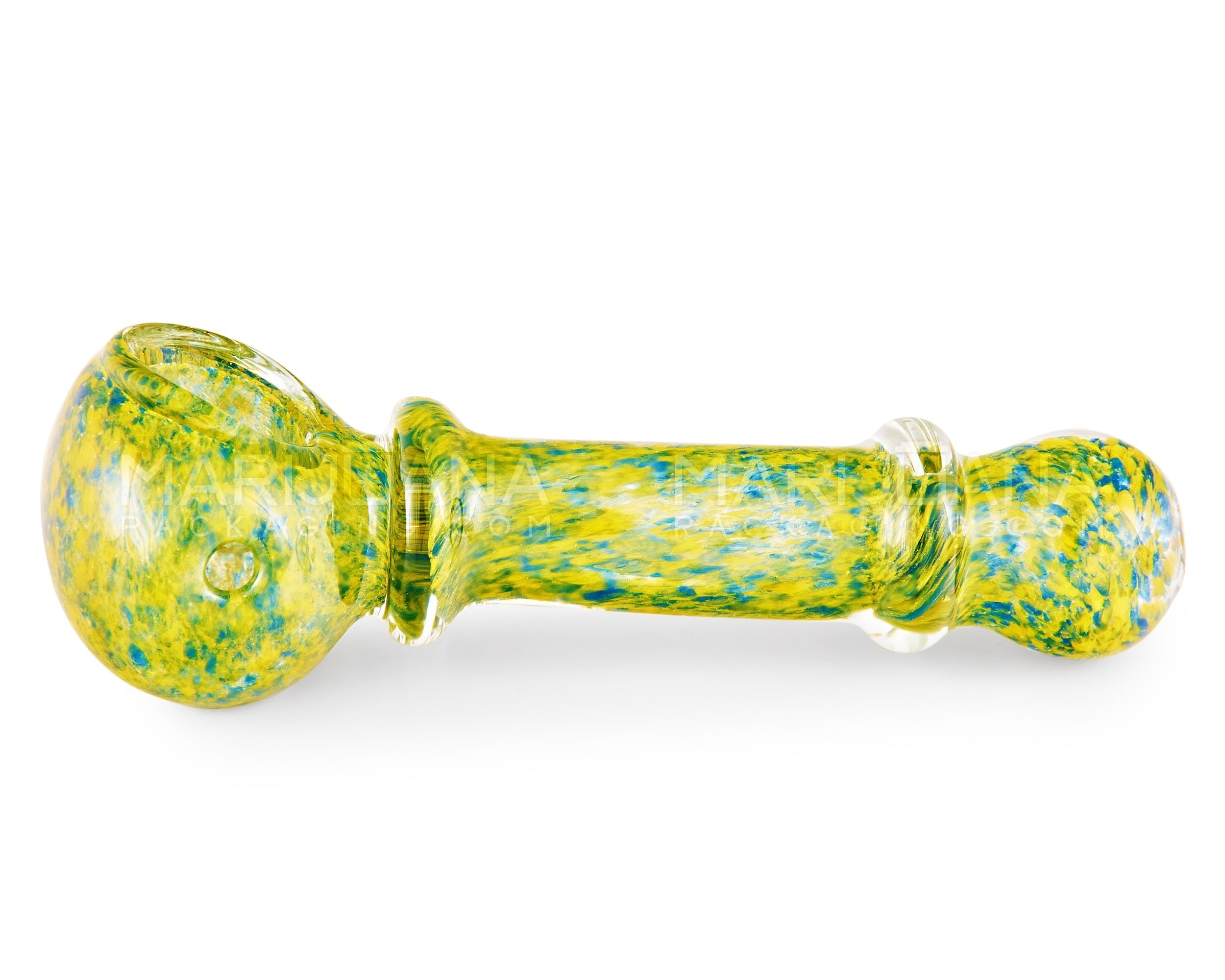 Frit Ringed Spoon Hand Pipe | 3.5in Long - Glass - Assorted - 5