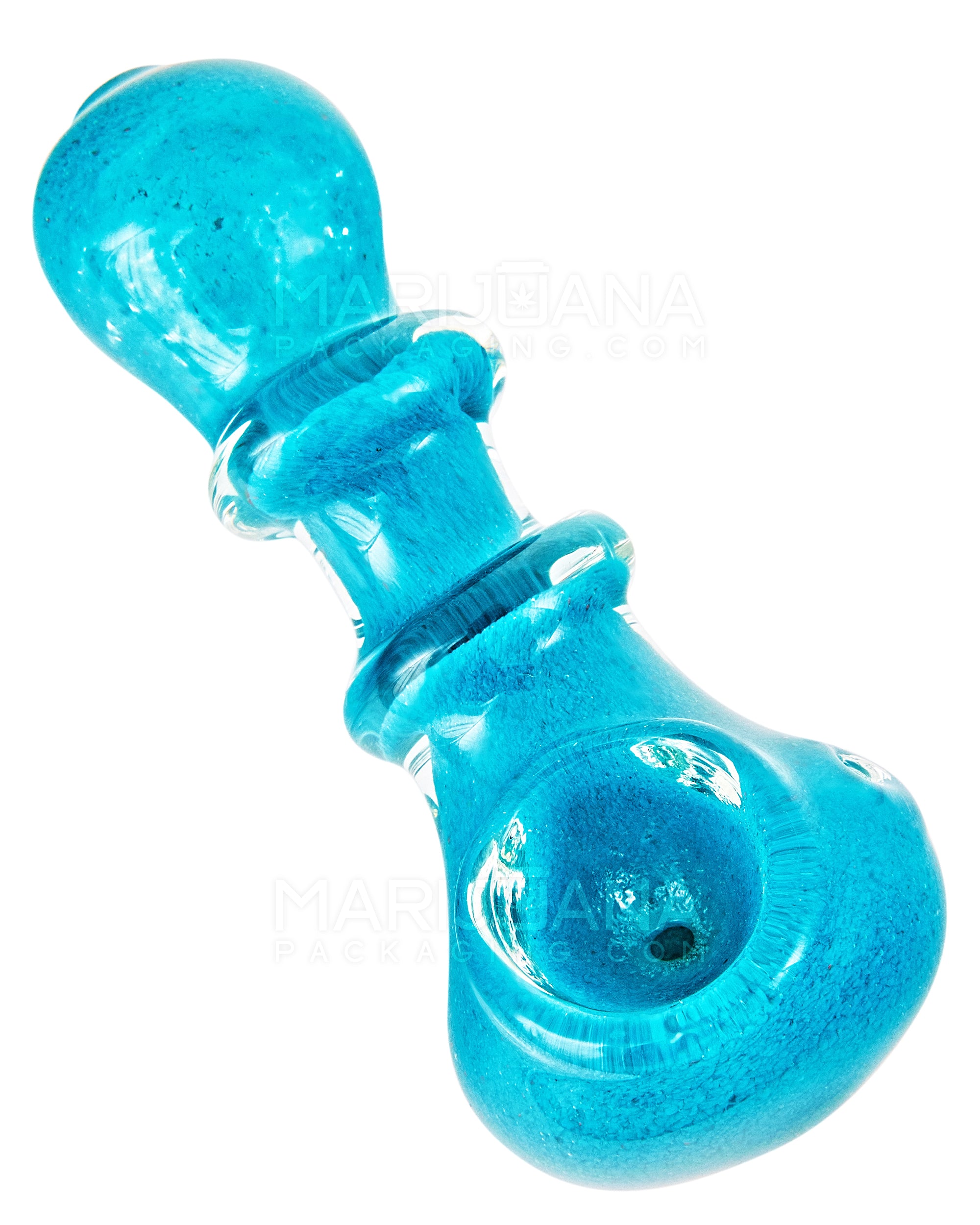 Frit Ringed Spoon Hand Pipe | 3.5in Long - Glass - Assorted - 6