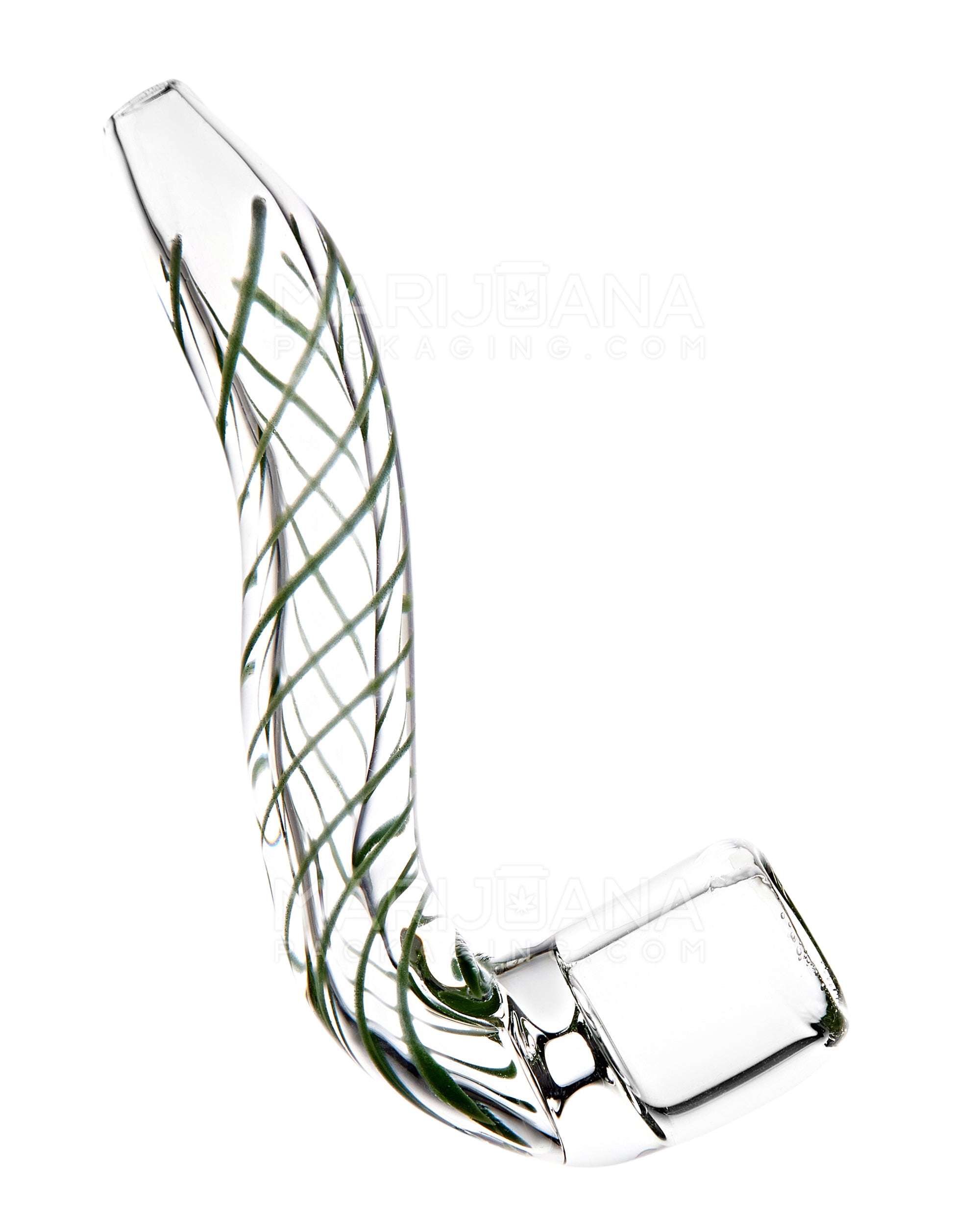 Spiral Sherlock Hand Pipe | 4in Long - Glass - Assorted - 6