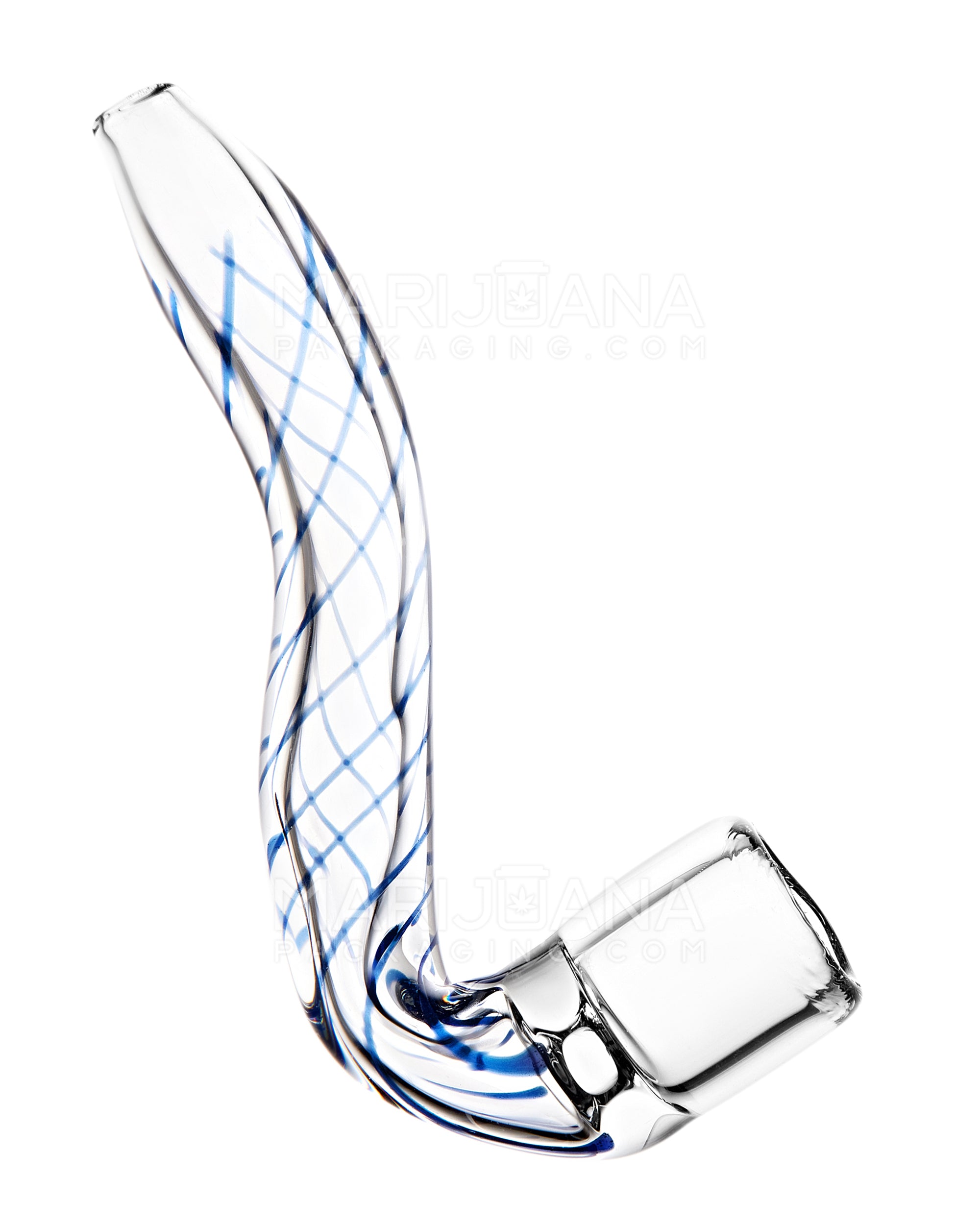 Spiral Sherlock Hand Pipe | 4in Long - Glass - Assorted - 4