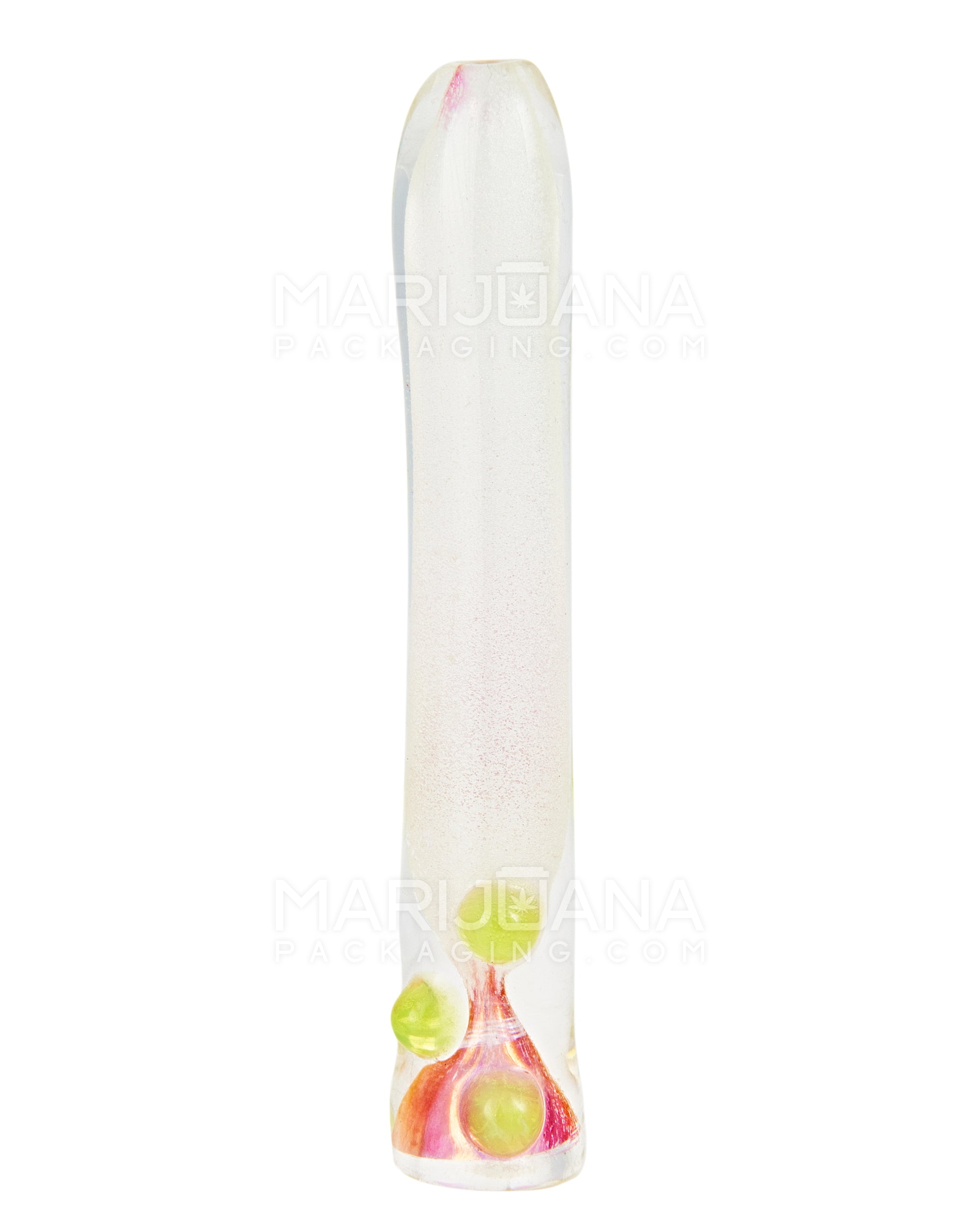Glow-in-the-Dark | Spiral Chillum Hand Pipe | 3.5in Long - Glass - Assorted - 1