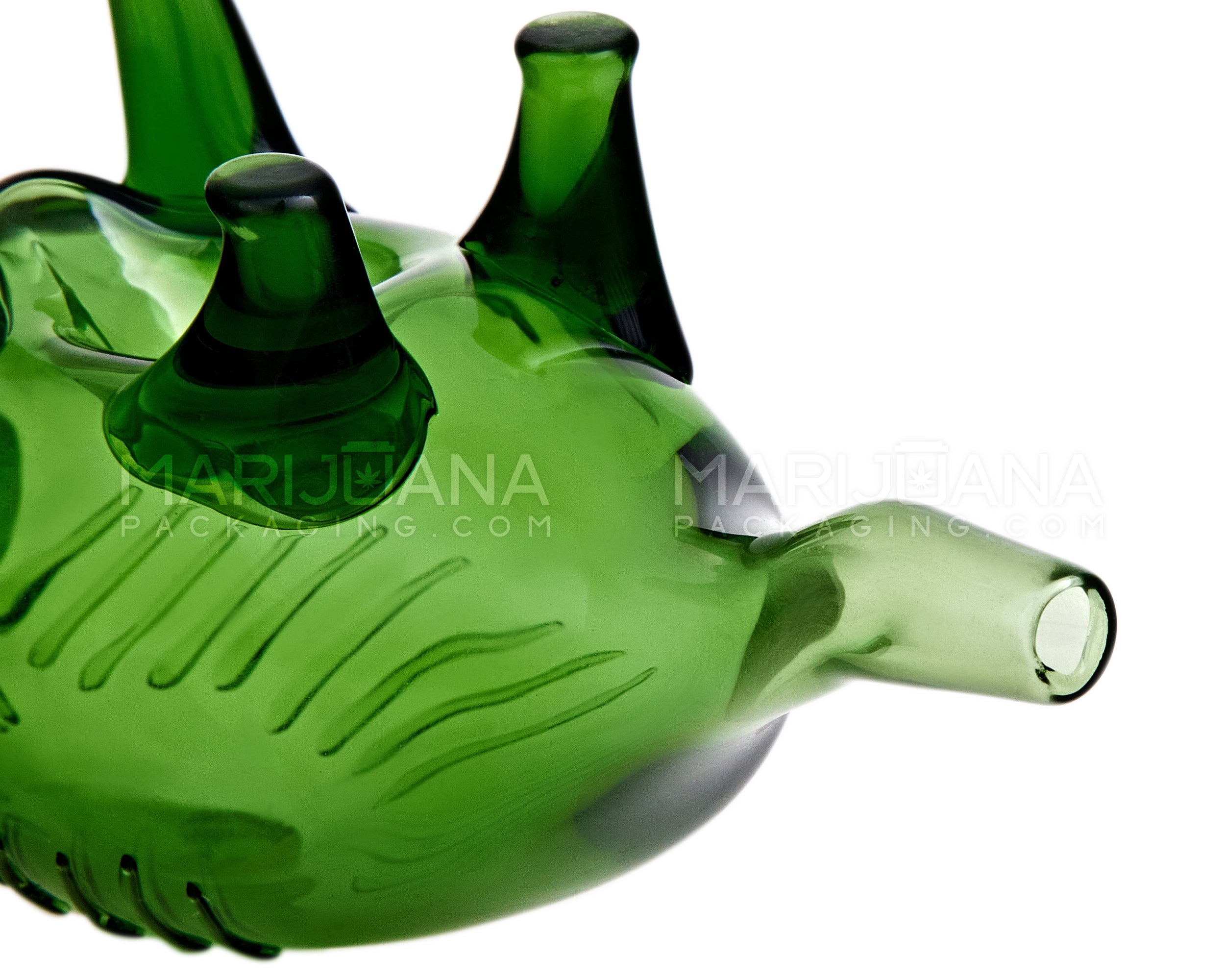 Horned Miura Bull Hand Pipe | 6in Long - Glass - Assorted - 5
