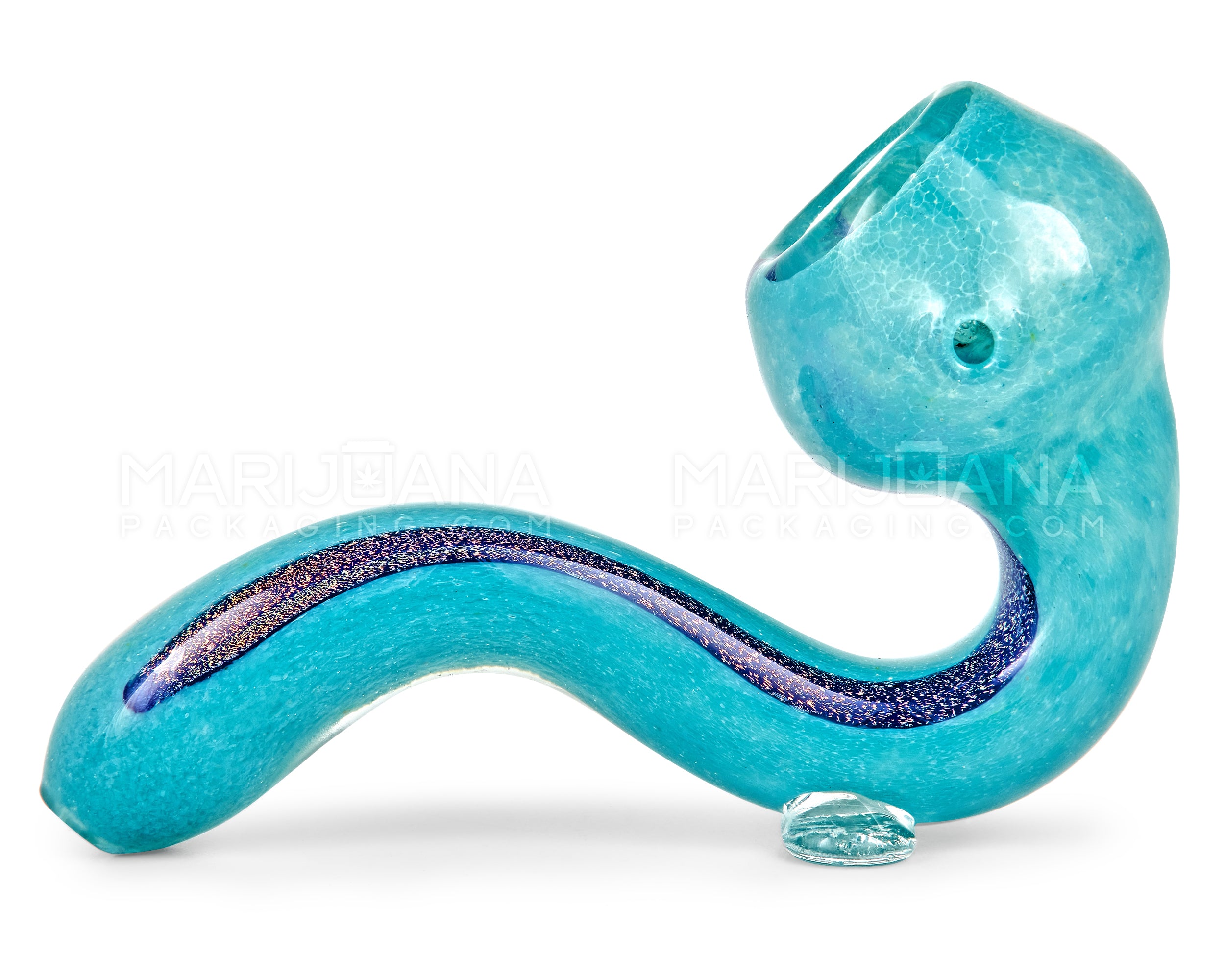 Dichro & Frit Sherlock Hand Pipe | 4.5in Long - Glass - Assorted - 4
