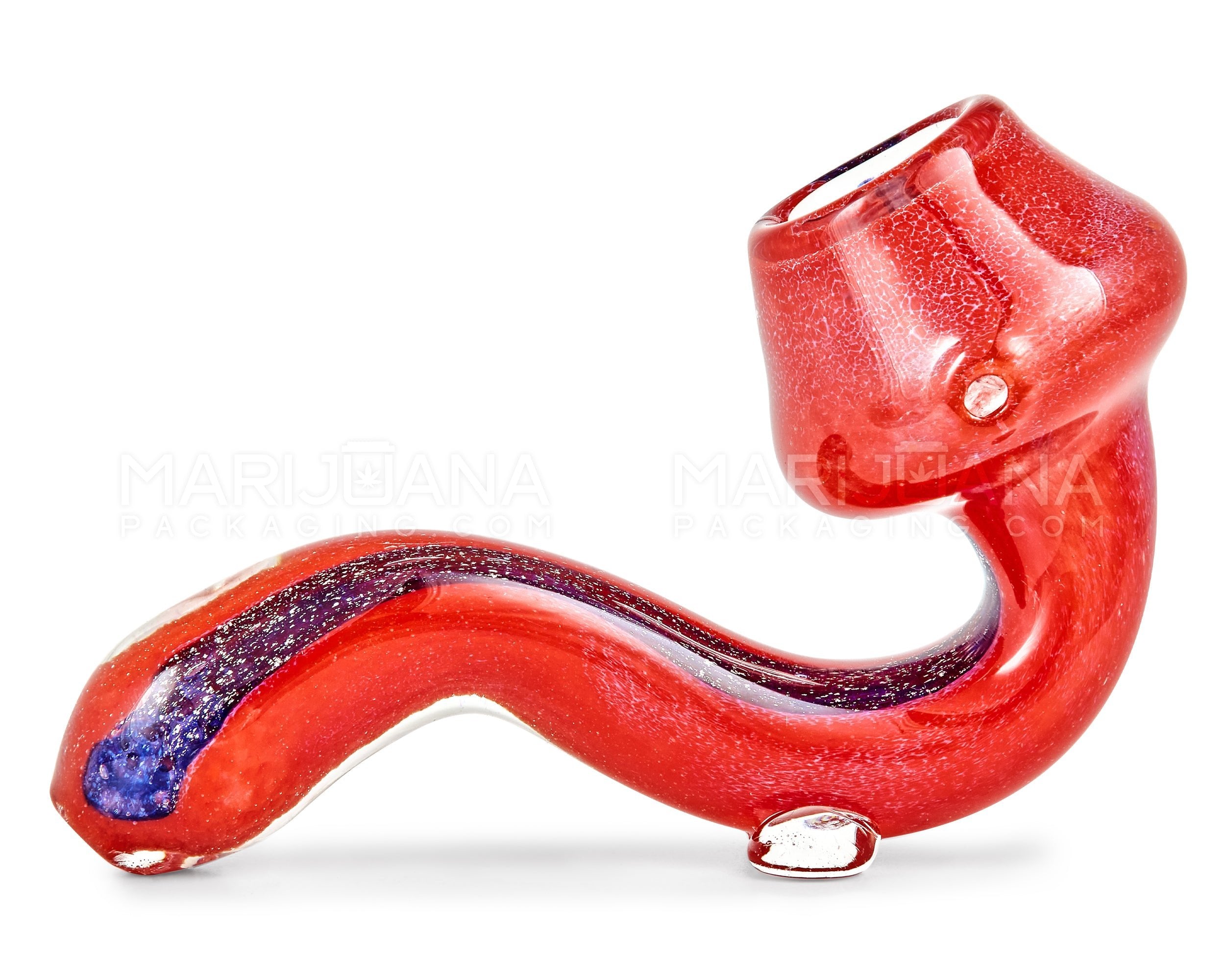 Dichro & Frit Sherlock Hand Pipe | 4.5in Long - Glass - Assorted - 5