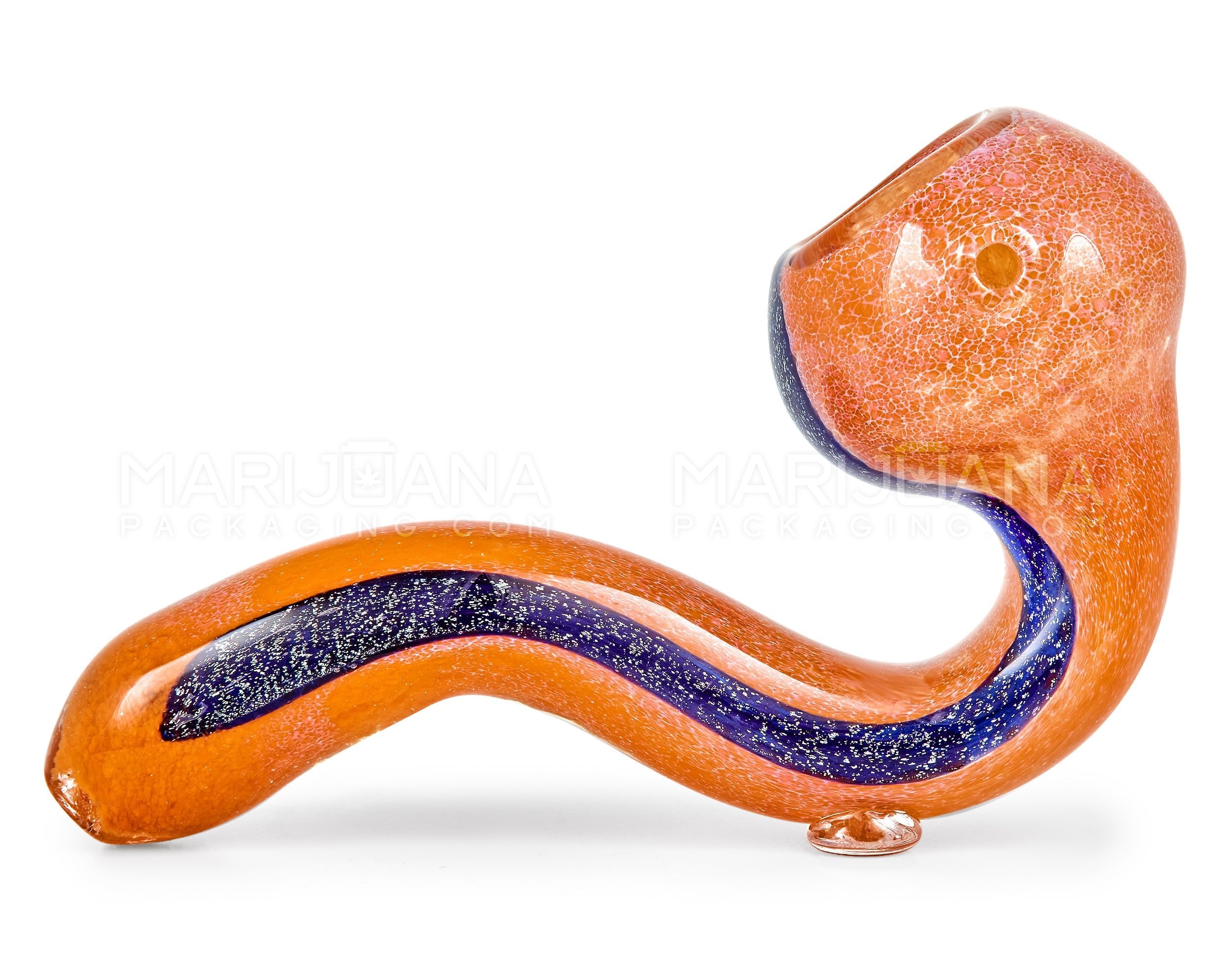 Dichro & Frit Sherlock Hand Pipe | 4.5in Long - Glass - Assorted - 6