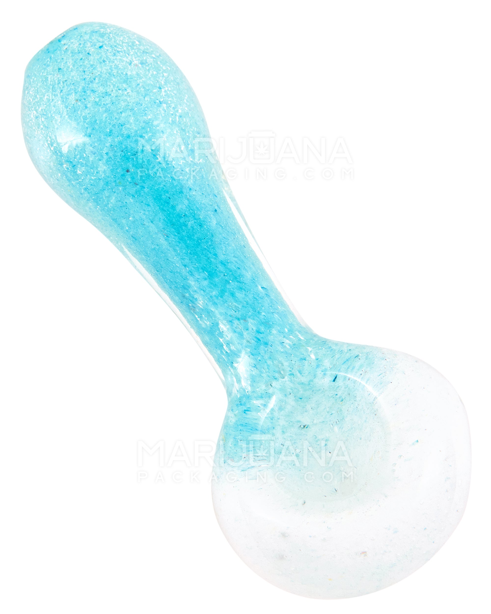 Dual Color Frit Spoon Hand Pipe | 4in Long - Glass - Assorted - 11