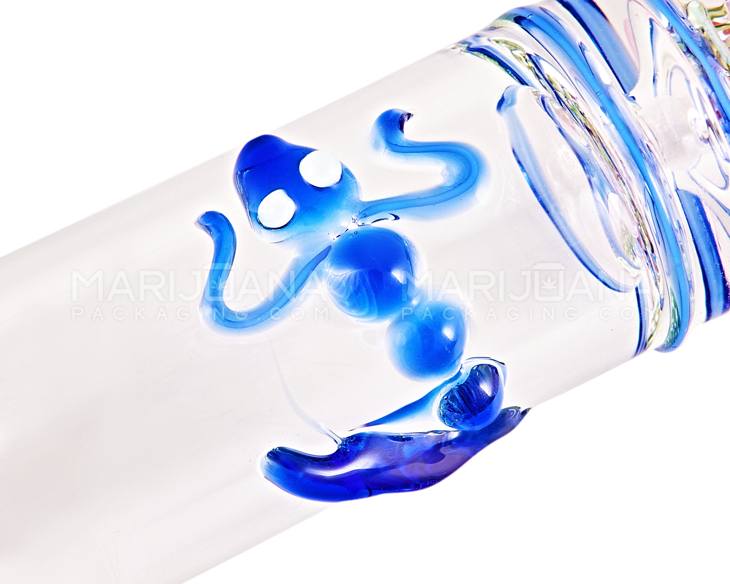 Speckled & Gold Fumed Steamroller Hand Pipe w/ Glass Frog | 9in Long - Glass - Assorted - 5