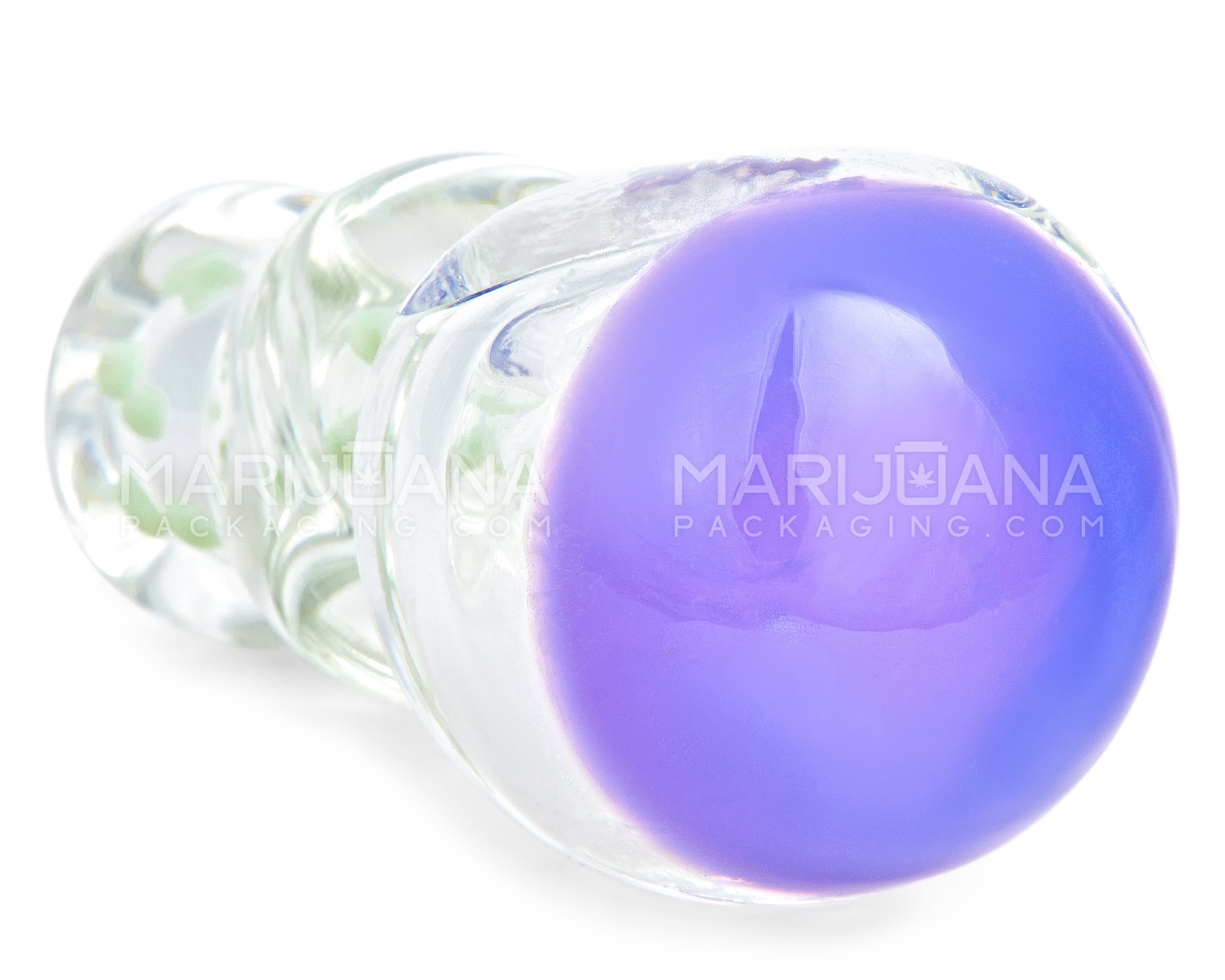 Swirl Bulged Spoon Hand Pipe | 4in Long - Thick Glass - Assorted - 4