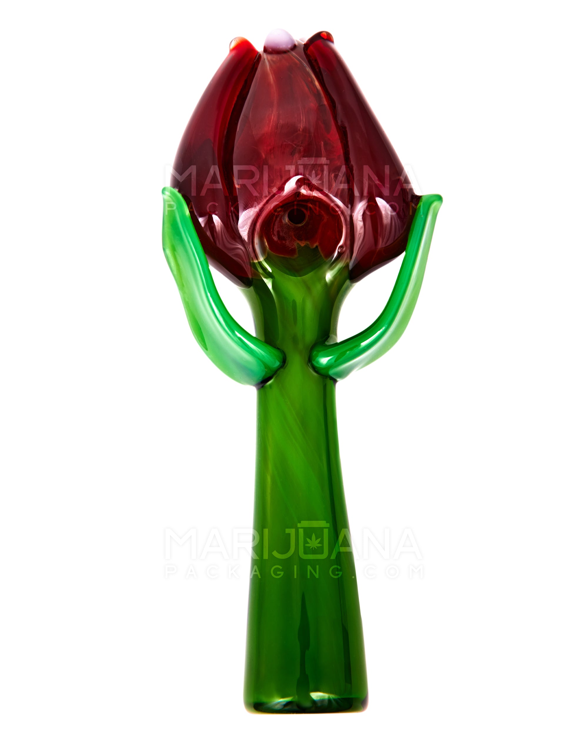 Rose Flower Hand Pipe 6" - 2