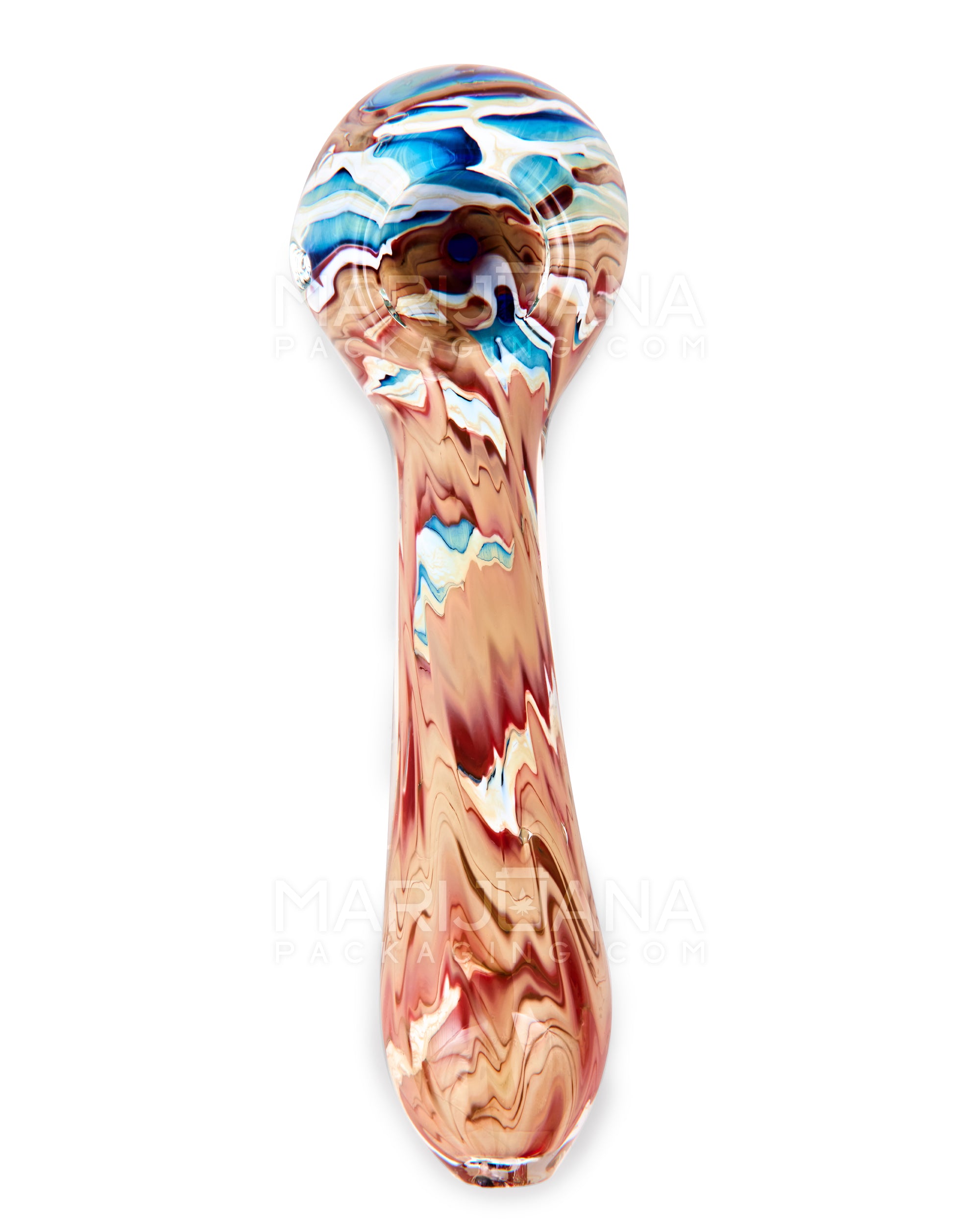 Melted Print Spoon Hand Pipe | 5.5in Long - Glass - Assorted - 2