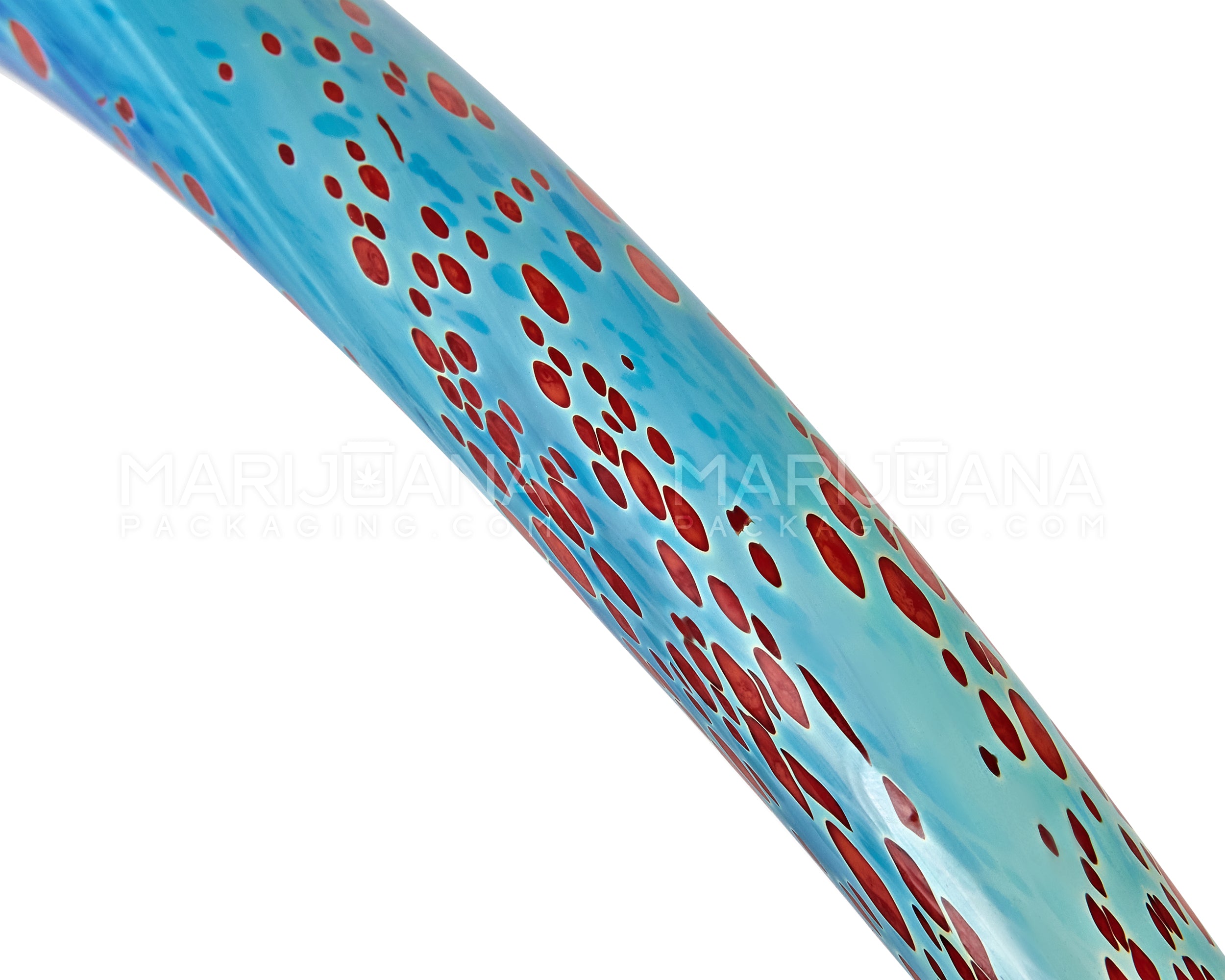 Speckled Sherlock Hand Pipe | 9.5in Long - Glass - Blue - 4