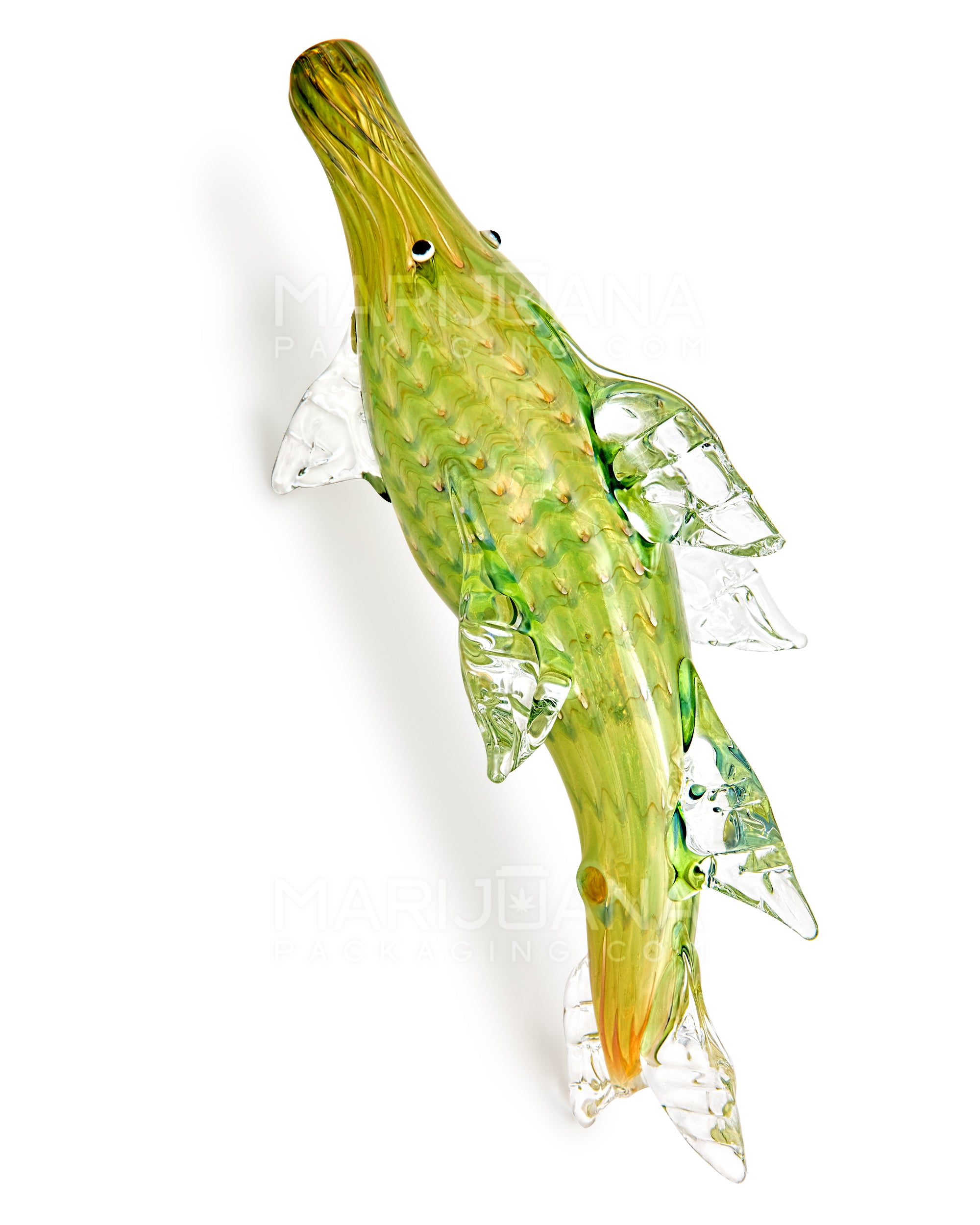 Mixed Fumed Dolphin Hand Pipe | 8in Long - Glass - Assorted - 1