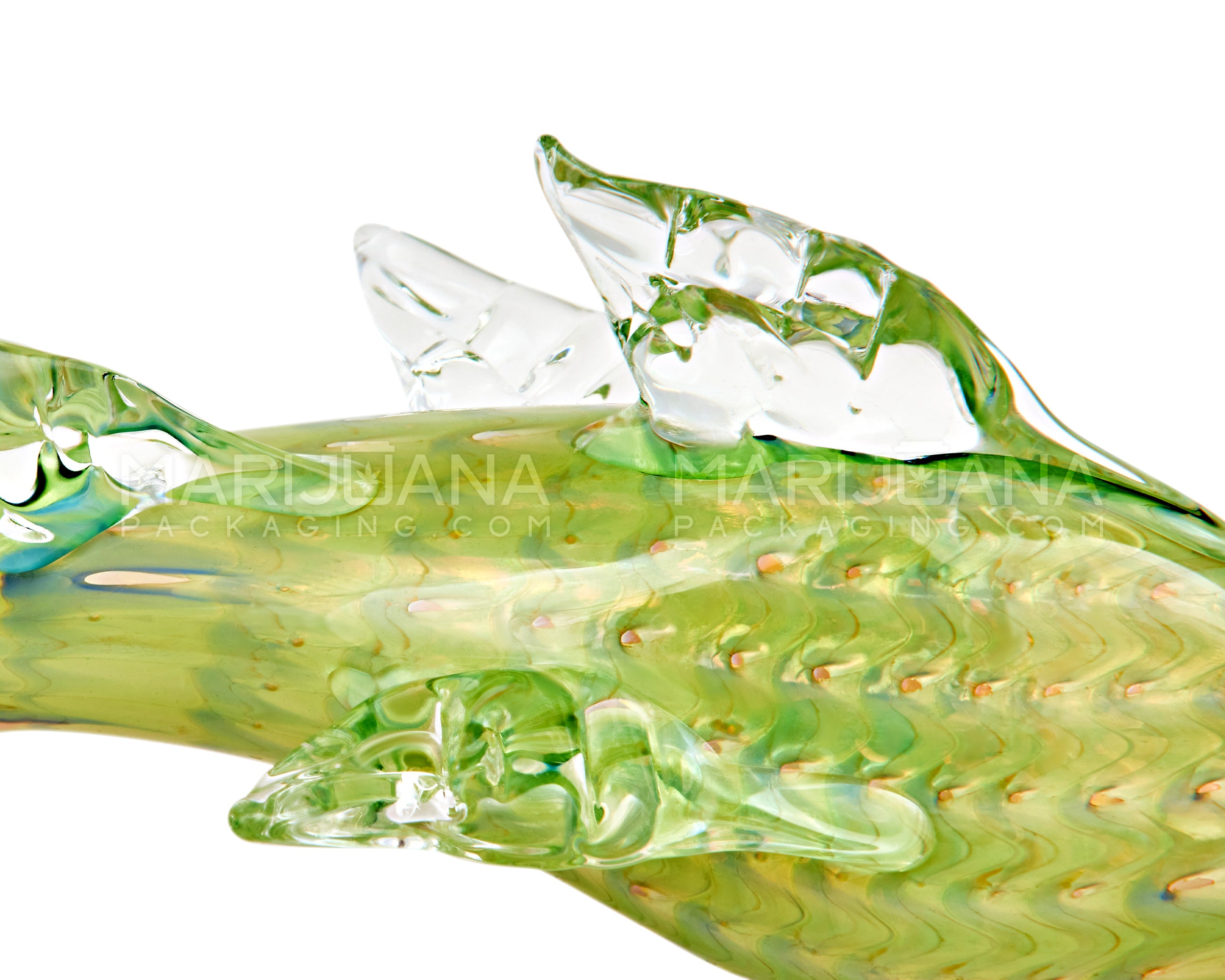 Mixed Fumed Dolphin Hand Pipe | 8in Long - Glass - Assorted - 4