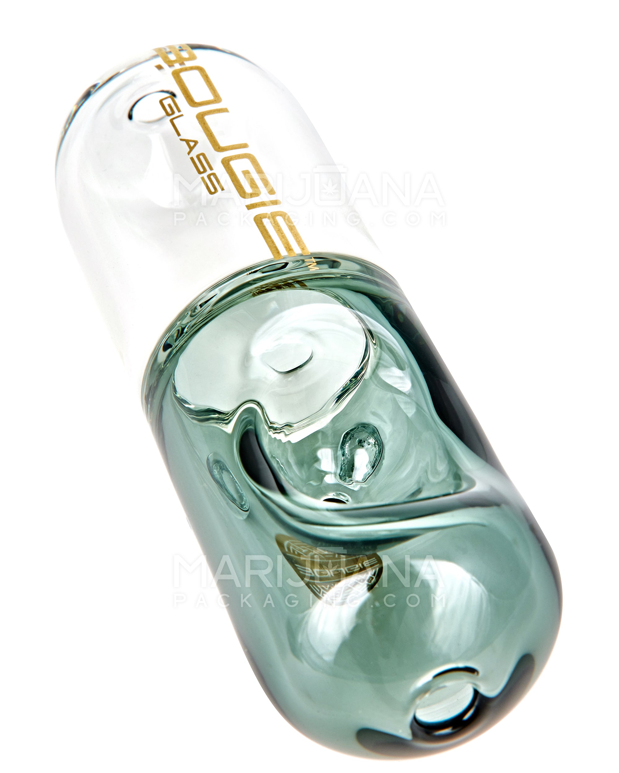BOUGIE | Pill Steamroller Hand Pipe | 4.5in Long - Glass - Smoke - 1