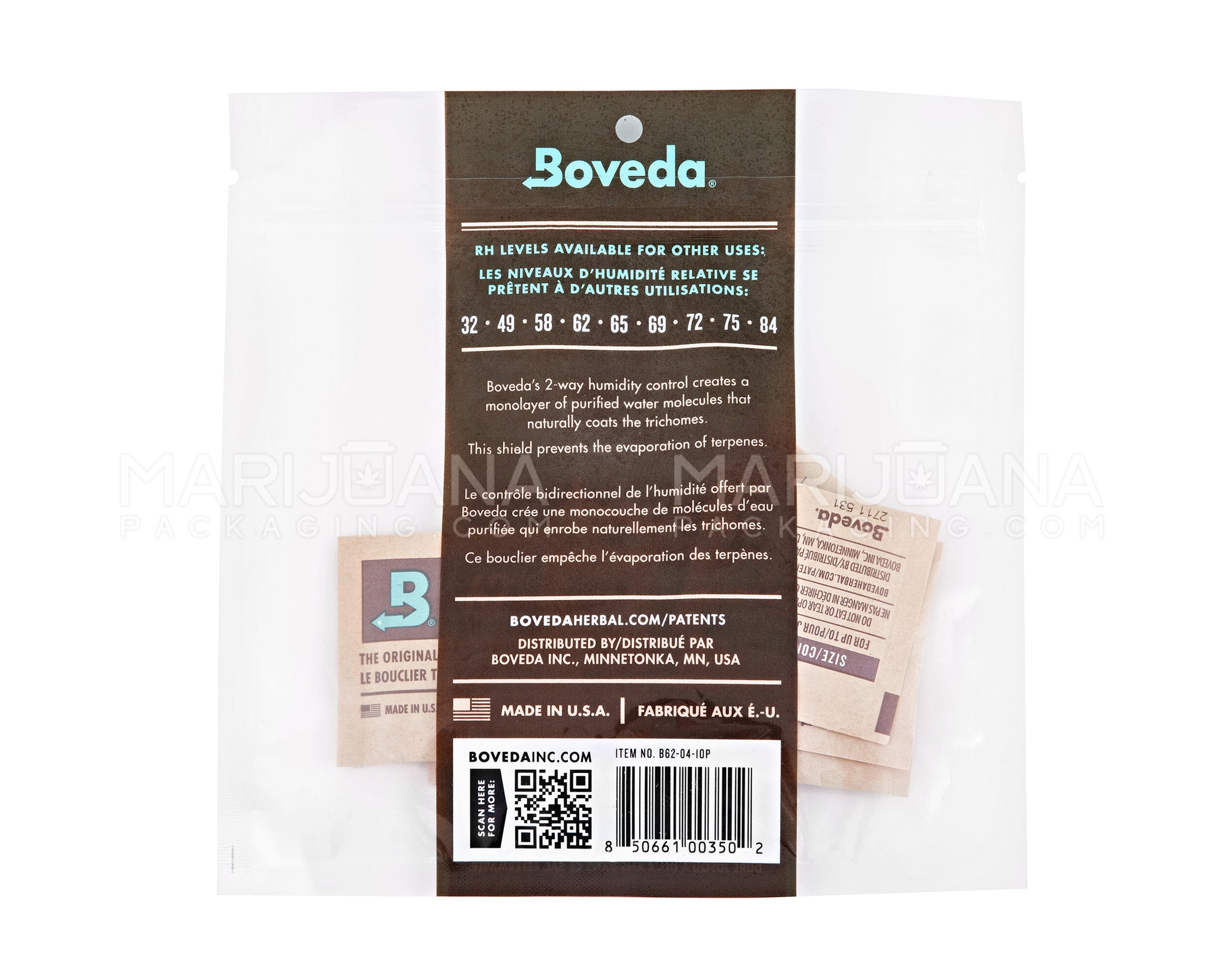BOVEDA | Humidity Control Packs | 4 Gram - 62% - 10 Count - 2