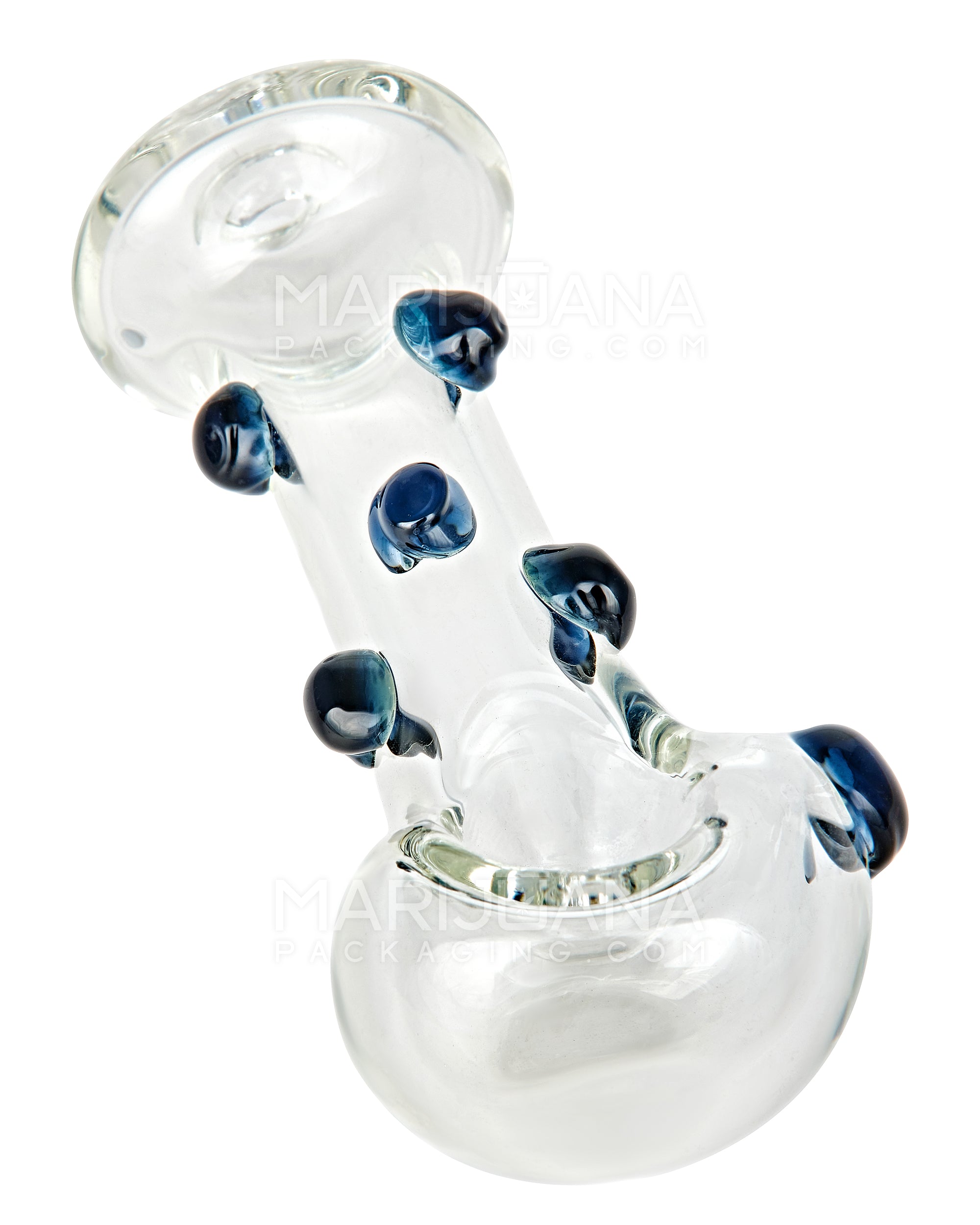Spoon Hand Pipe w/ Multi Knockers | 4.5in Long - Glass - Assorted - 6