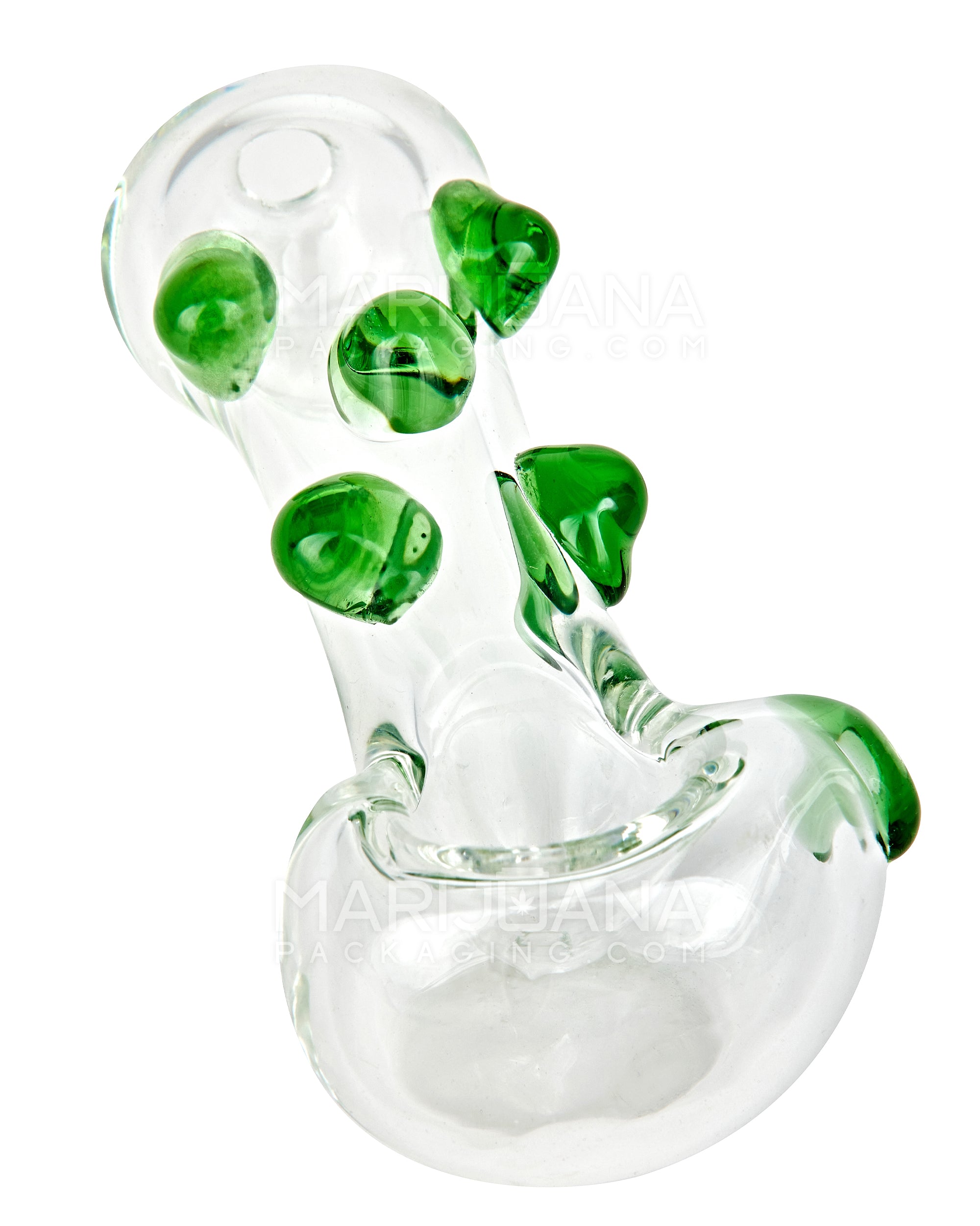 Spoon Hand Pipe w/ Multi Knockers | 4.5in Long - Glass - Assorted - 5