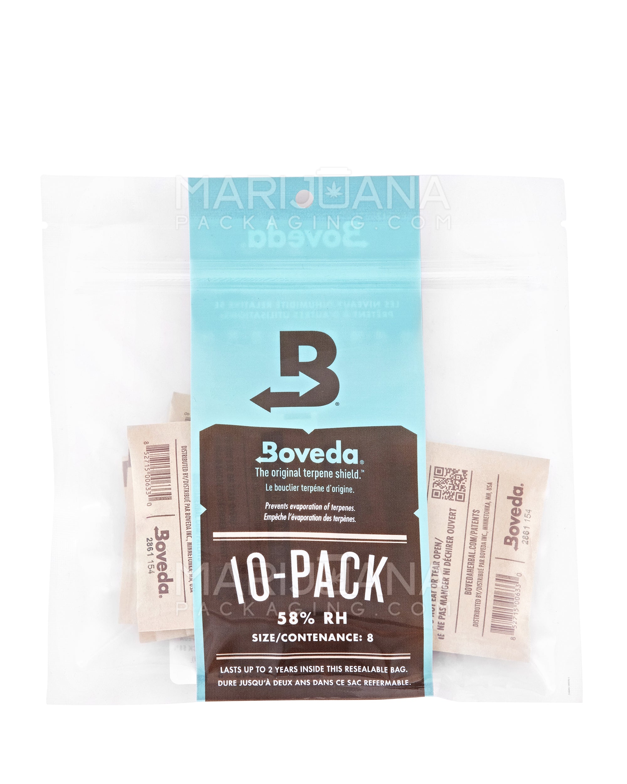 BOVEDA | Humidity Control Packs | 8 Grams - 58% - 10 Count - 1
