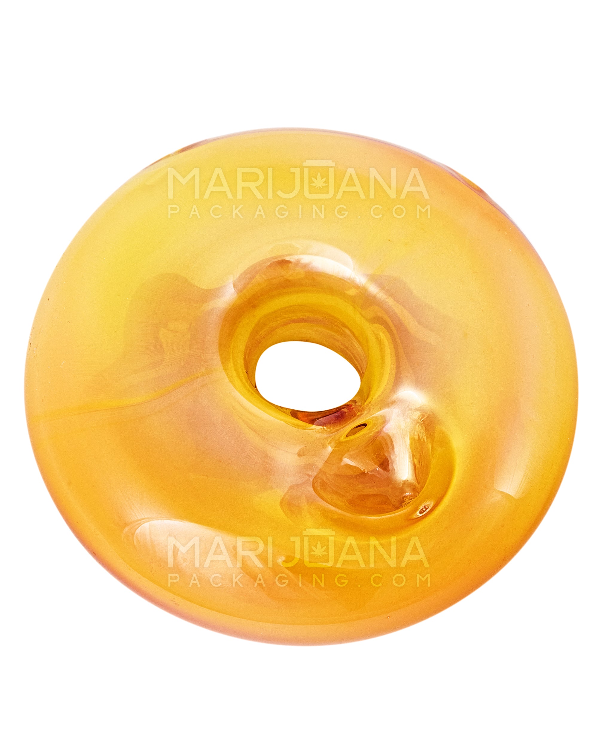 Gold Fumed Donut Hand Pipe w/ Sprinkles | 3.5in Long - Glass - Assorted - 2