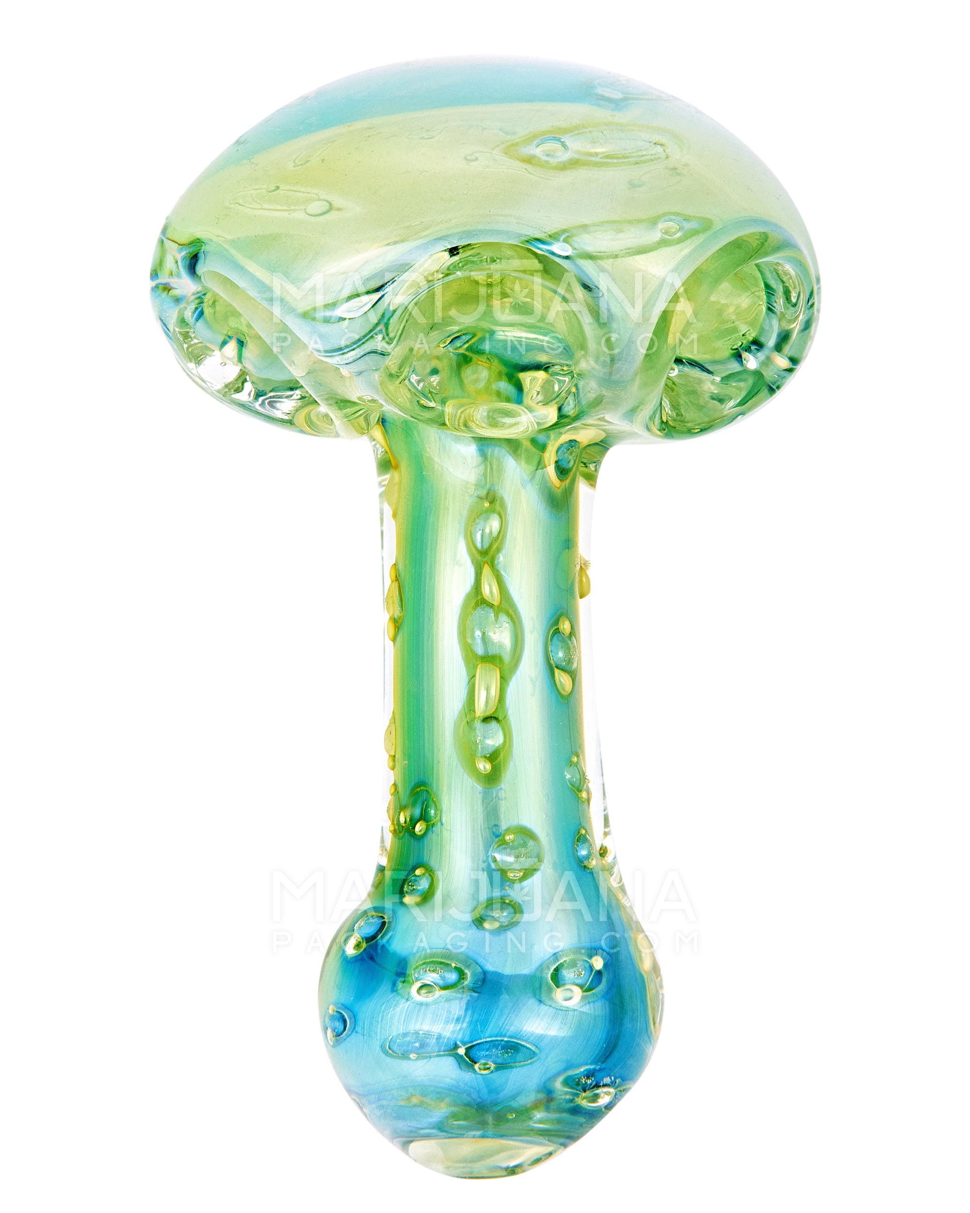 Triple Bowl | Bubble Trap Multi Fumed Spoon Hand Pipe | 4.5in Long - Glass - Assorted - 2