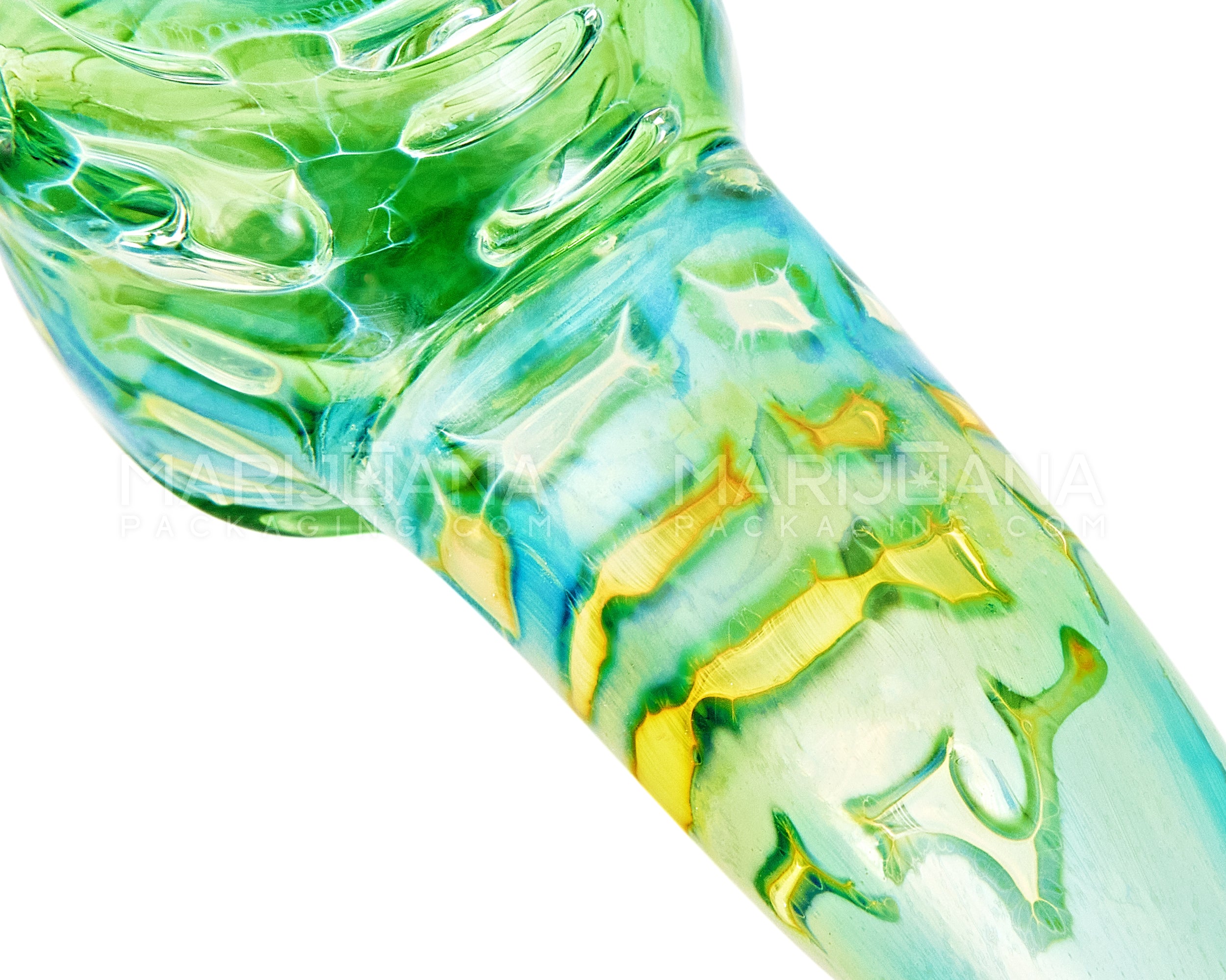 Bubble Trap & Frit Sherlock Hand Pipe | 5in Long - Glass - Assorted - 9