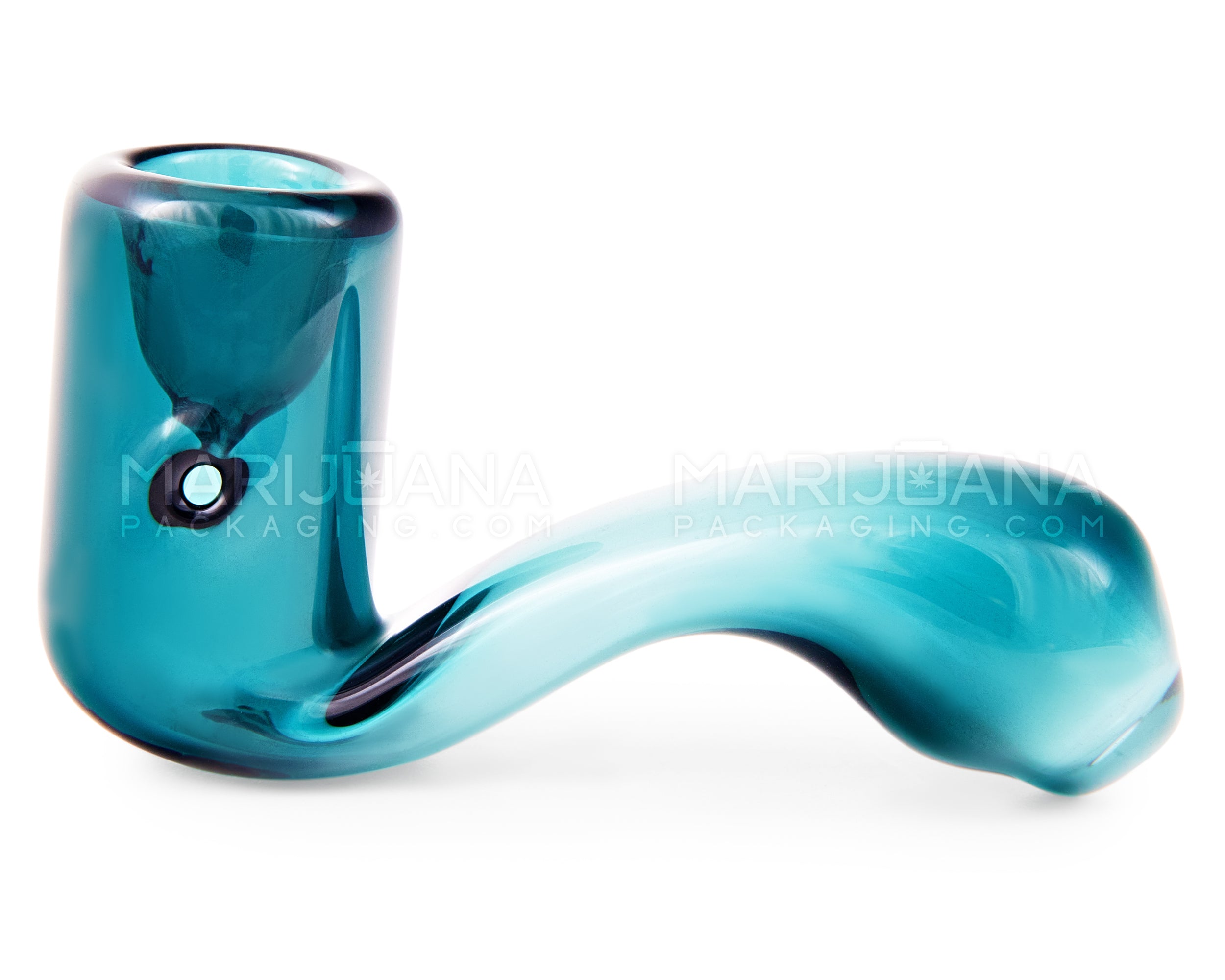 Color Pull Sherlock Hand Pipe | 4in Long - Glass - Assorted - 3