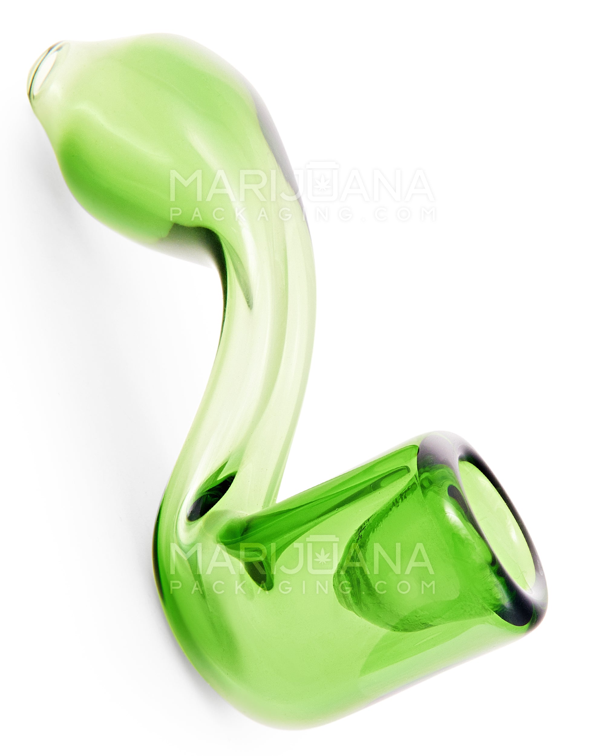 Color Pull Sherlock Hand Pipe | 4in Long - Glass - Assorted - 4