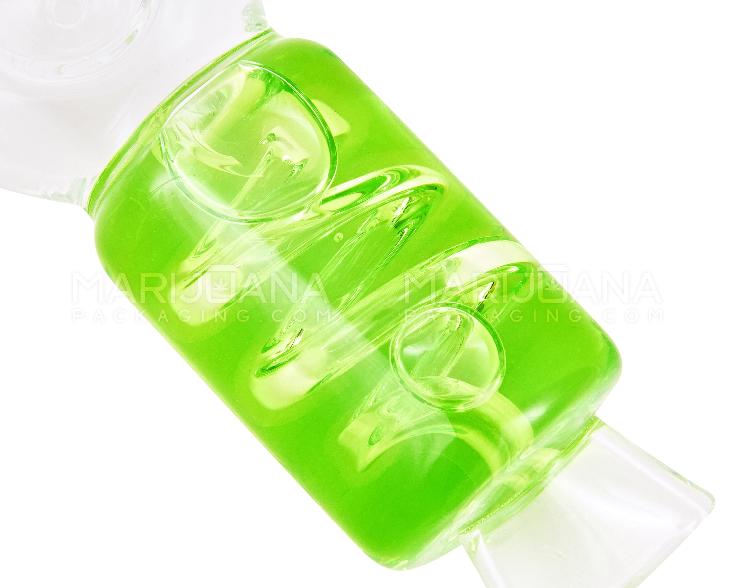 Glycerin Coil Spoon Hand Pipe | 4in Long - Glass - Assorted - 3