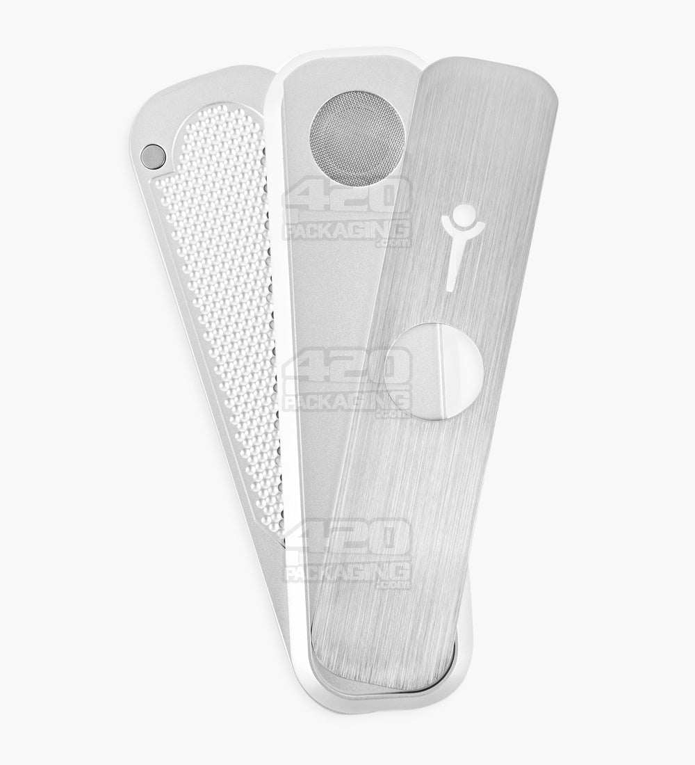 GENIUS PIPE | Mini Magnetic Slider Pipe | 5in Long - Metal - Silver