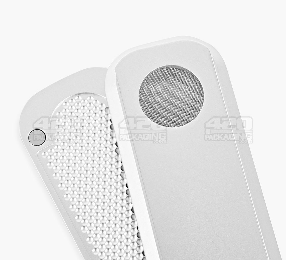 GENIUS PIPE | Mini Magnetic Slider Pipe | 5in Long - Metal - Silver