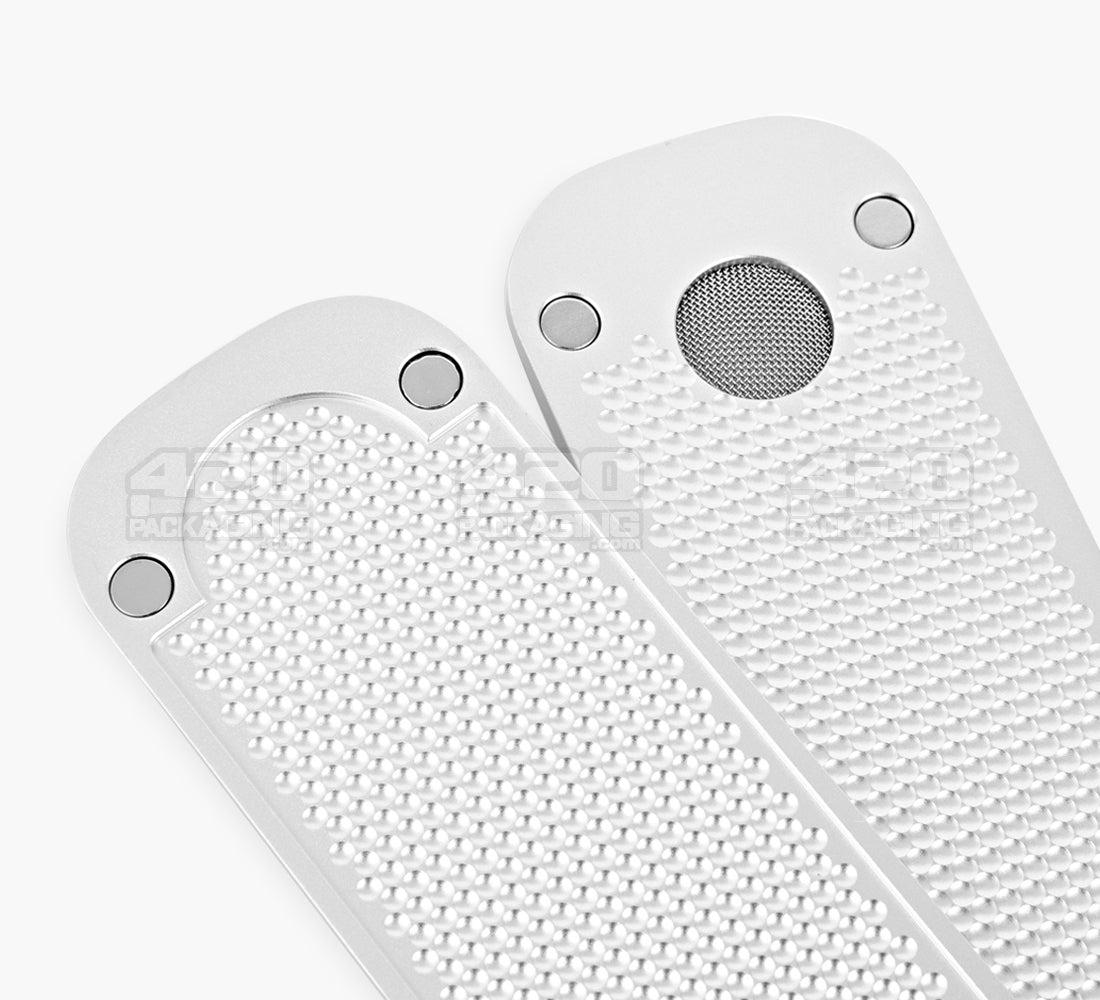 GENIUS PIPE | Mini Magnetic Slider Pipe | 5in Long - Metal - Silver