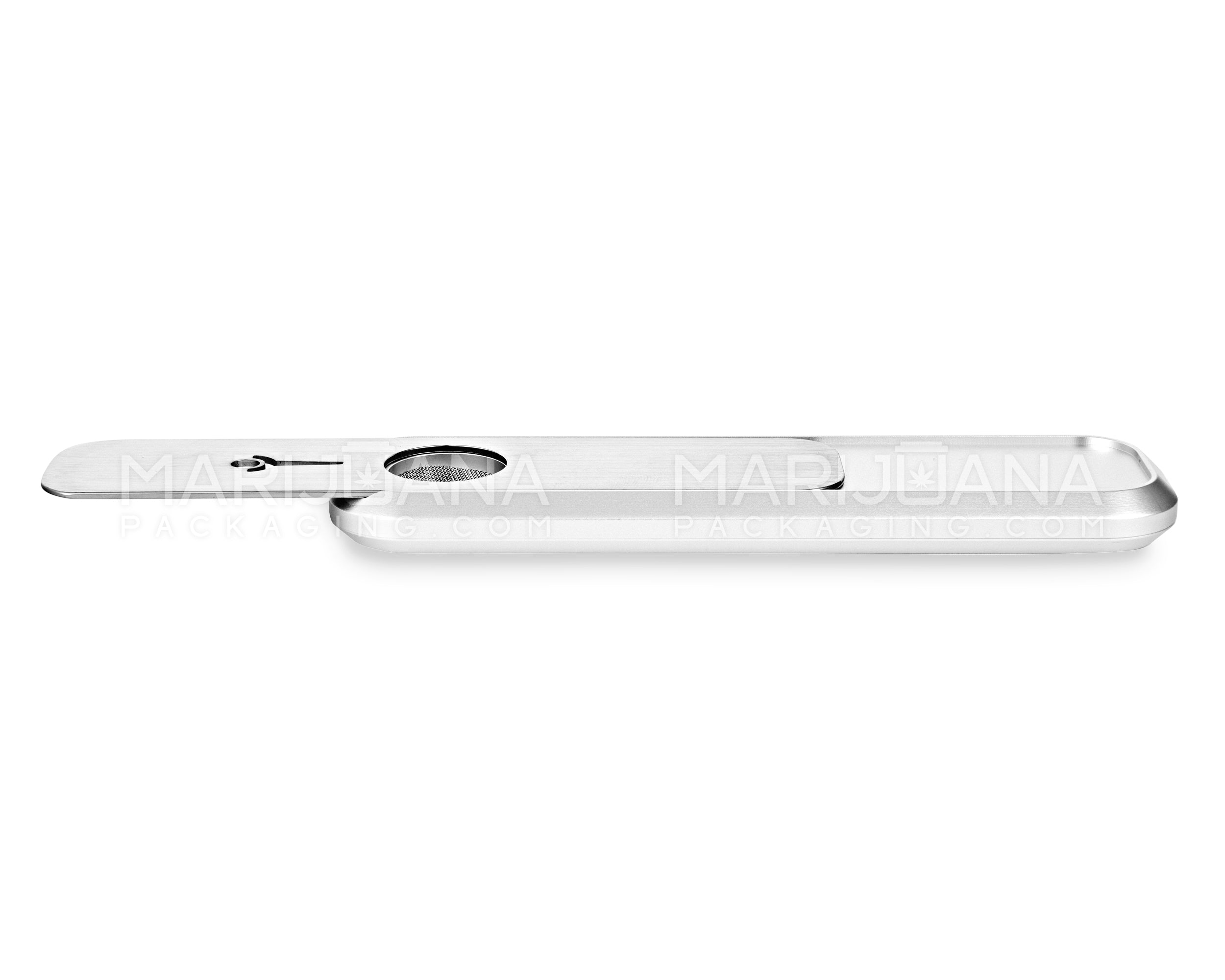 GENIUS PIPE | Mini Magnetic Slider Pipe | 5in Long - Metal - Silver - 9