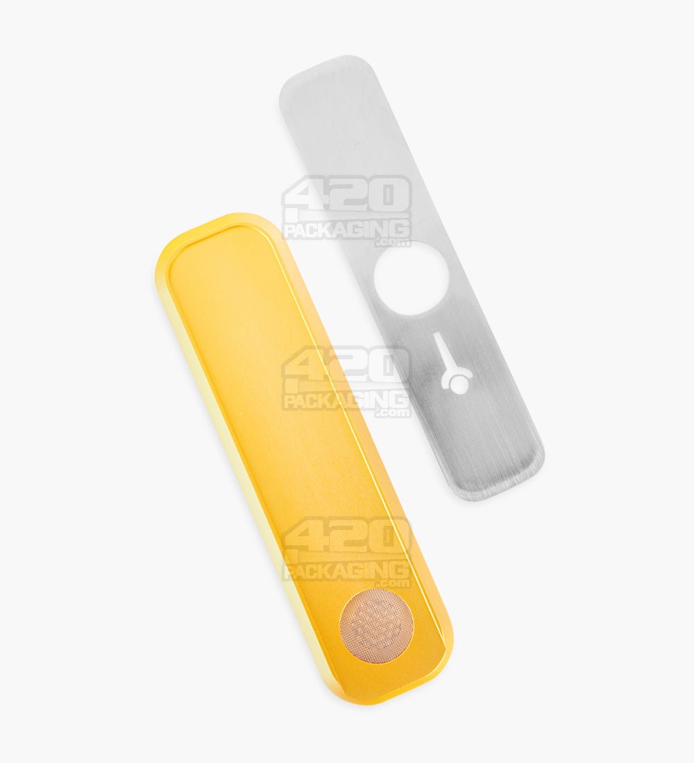 Genius Pipe Magnetic Slider Pipe | 5in Long - Metal - Gold - 5