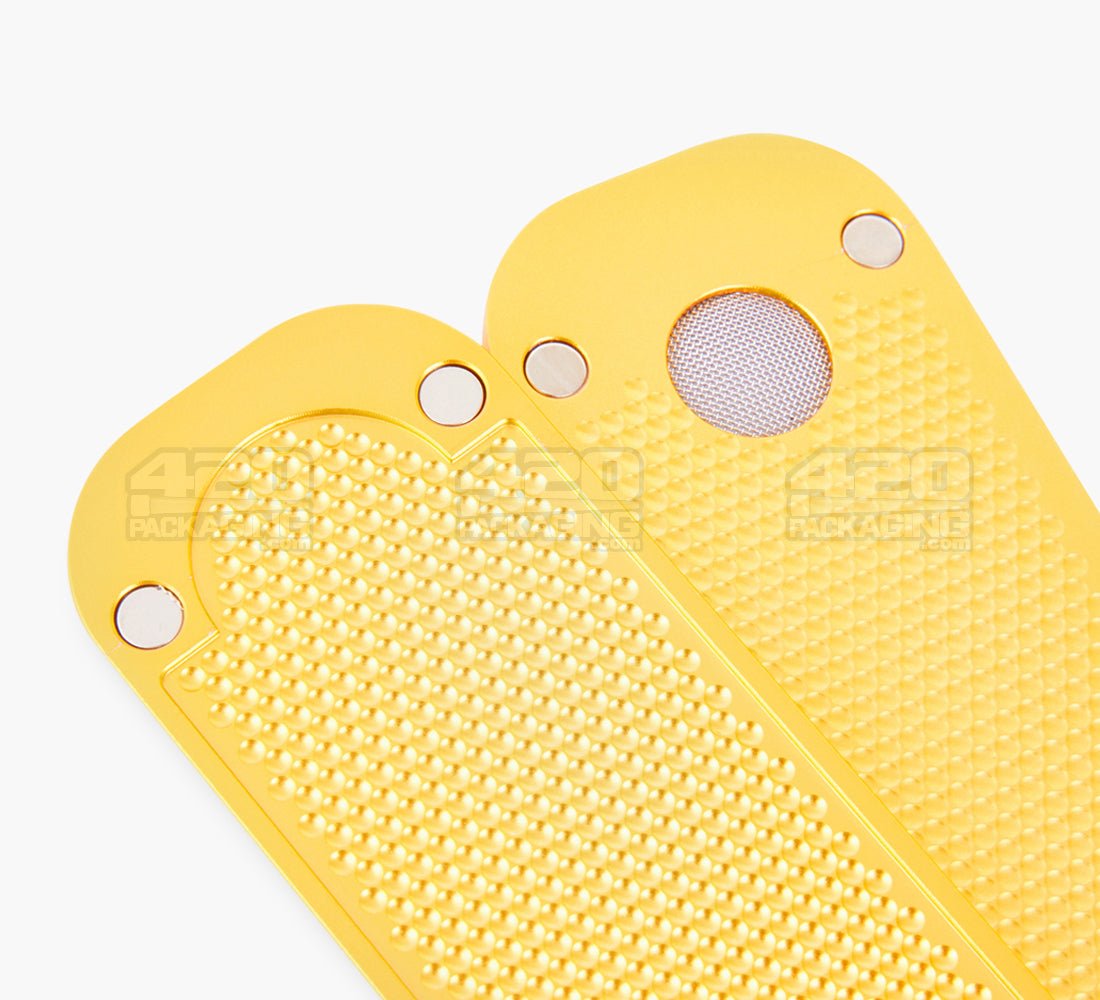 Genius Pipe Magnetic Slider Pipe | 5in Long - Metal - Gold - 8