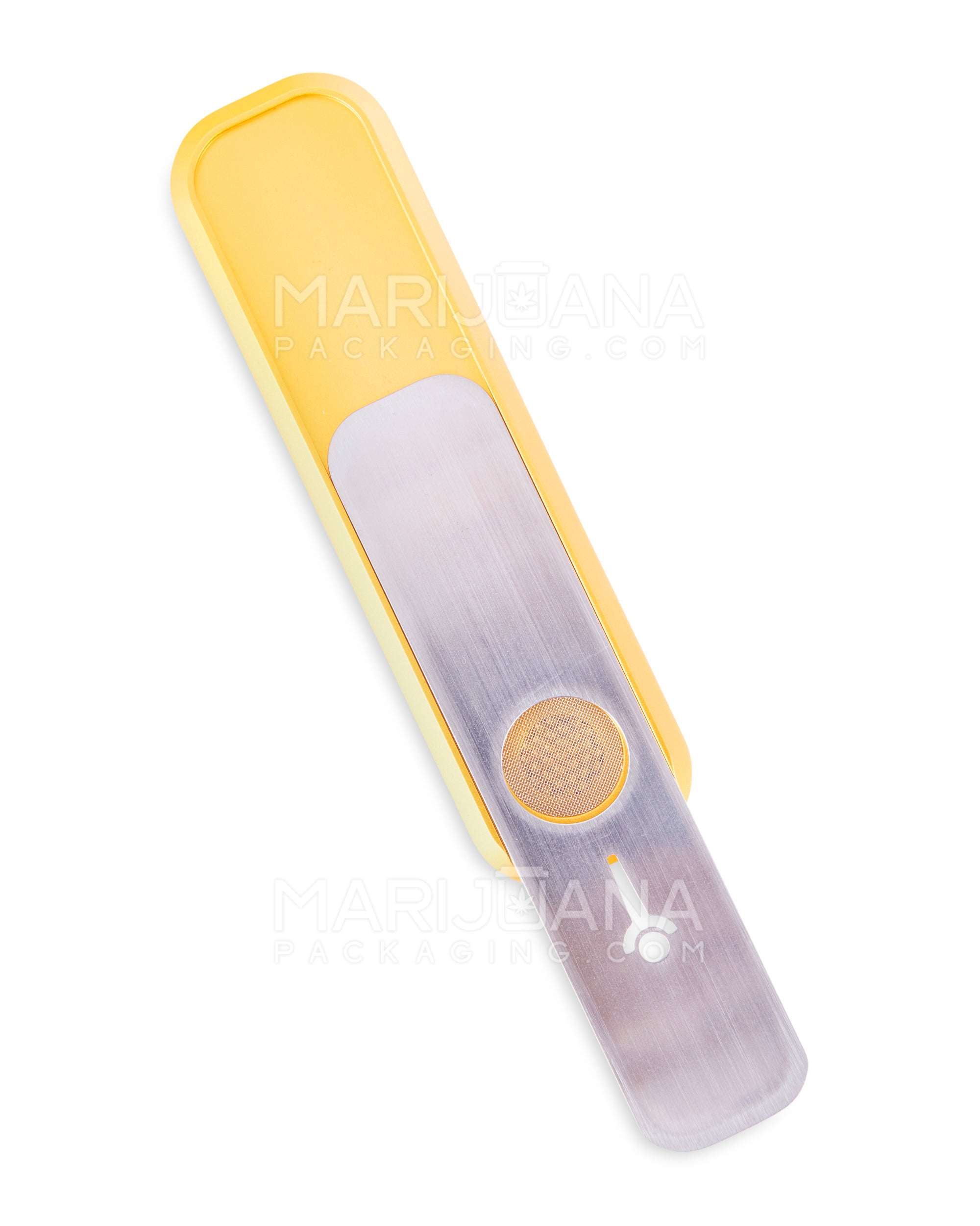 GENIUS PIPE | Mini Color Magnetic Slider Pipe | 5in Long - Metal - Gold - 4