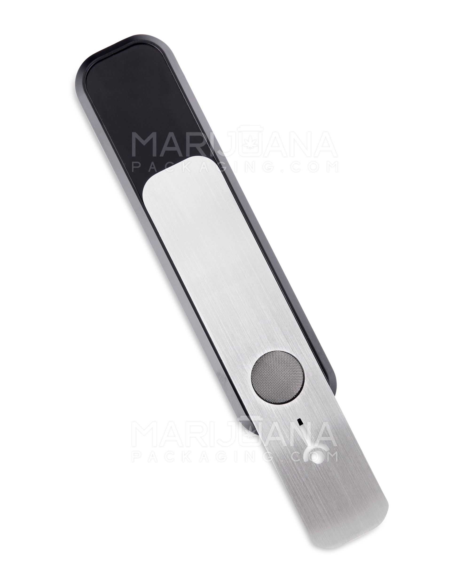 GENIUS PIPE | Classic Top Secret Magnetic Slider Pipe w/ Silver Slider | 6in Long - Metal - Black - 4