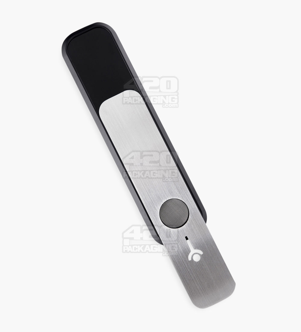 GENIUS PIPE | Classic Top Secret Magnetic Slider Pipe w/ Silver Slider | 6in Long - Metal - Black