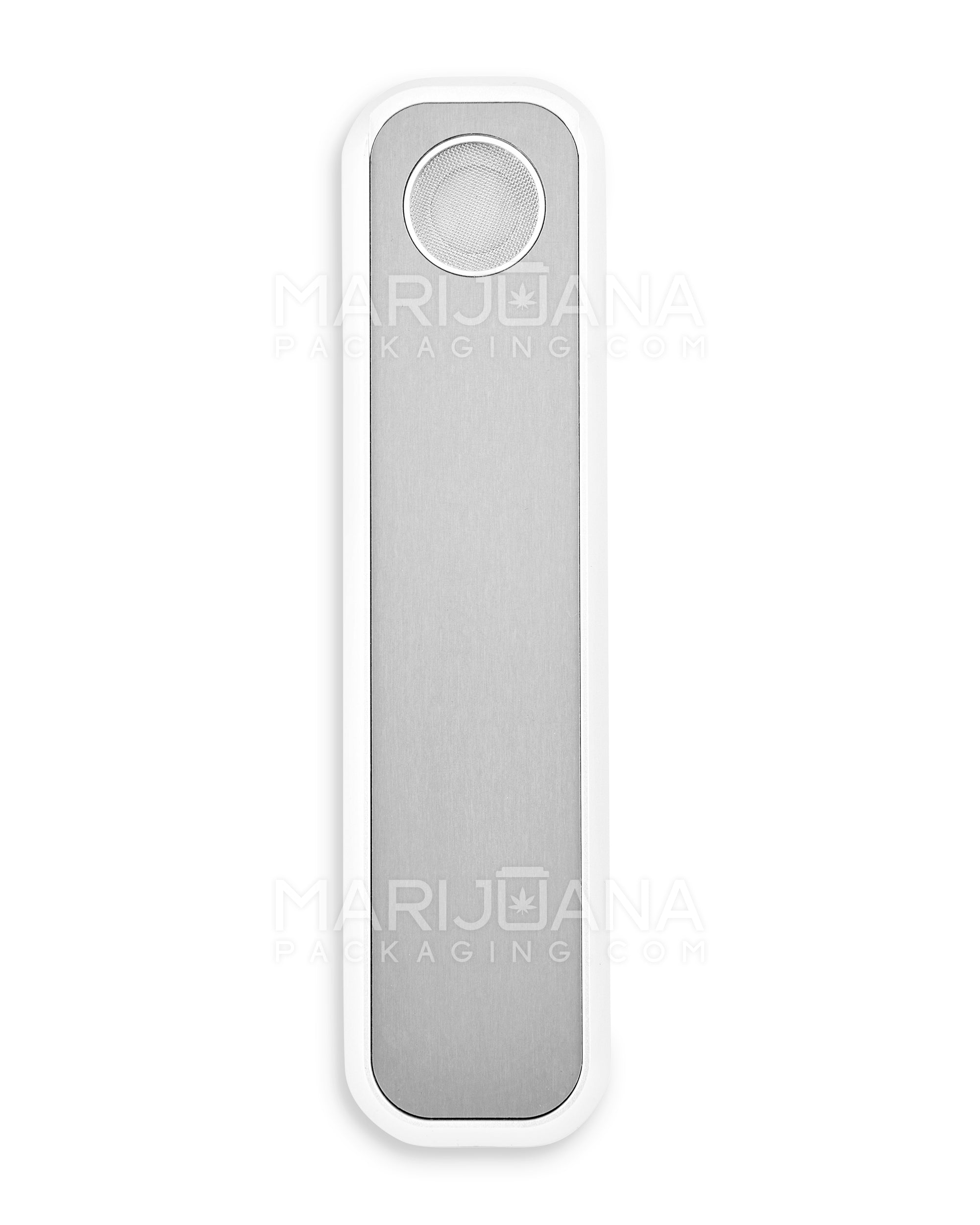 GENIUS PIPE | Classic Gadget Magnetic Slider Pipe w/ Silver Slider | 6in Long - Metal - Silver & Black - 10