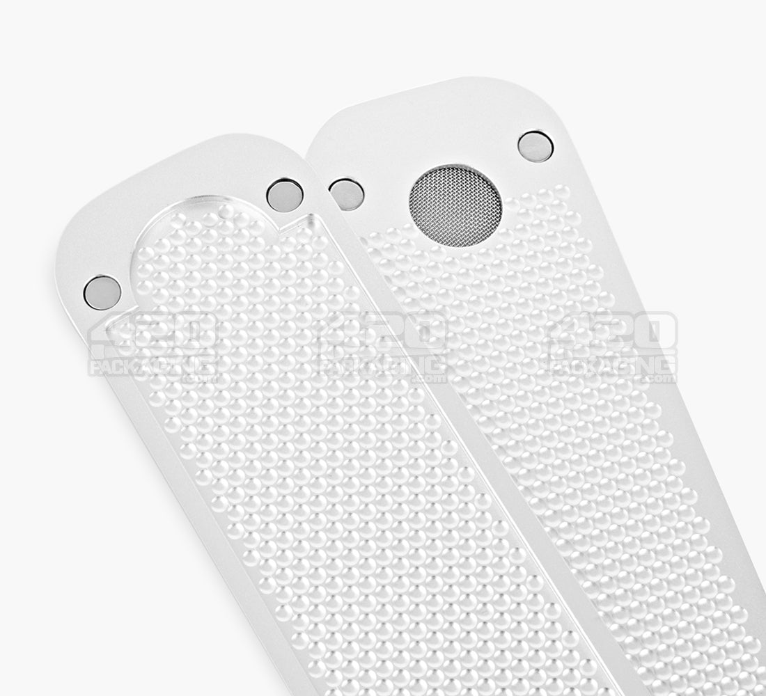 GENIUS PIPE | Classic High Expectations Magnetic Slider Pipe w/ Silver Slider | 6in Long - Metal - Silver