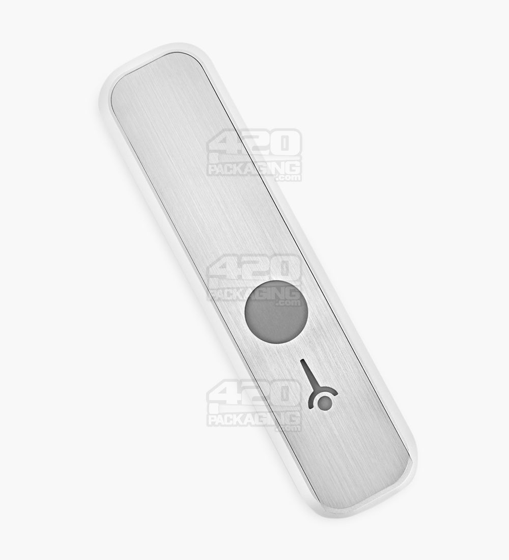 GENIUS PIPE | Classic Gadget Magnetic Slider Pipe w/ Silver Slider | 6in Long - Metal - Silver & Black